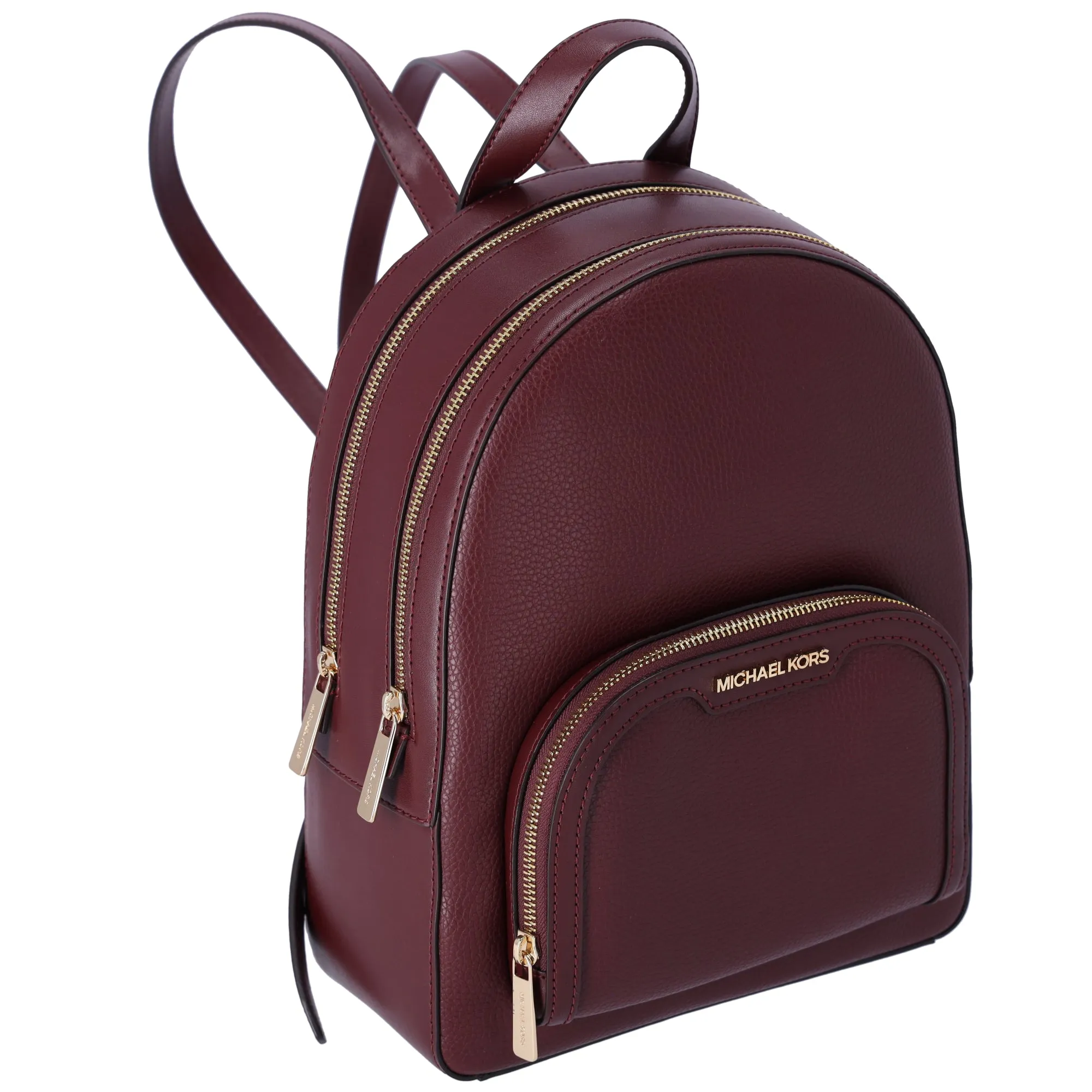 Michael Kors Jaycee Medium Leather Zip Pocket Backpack Oxblood sold by Gaby's Bags product image thumbnail 2