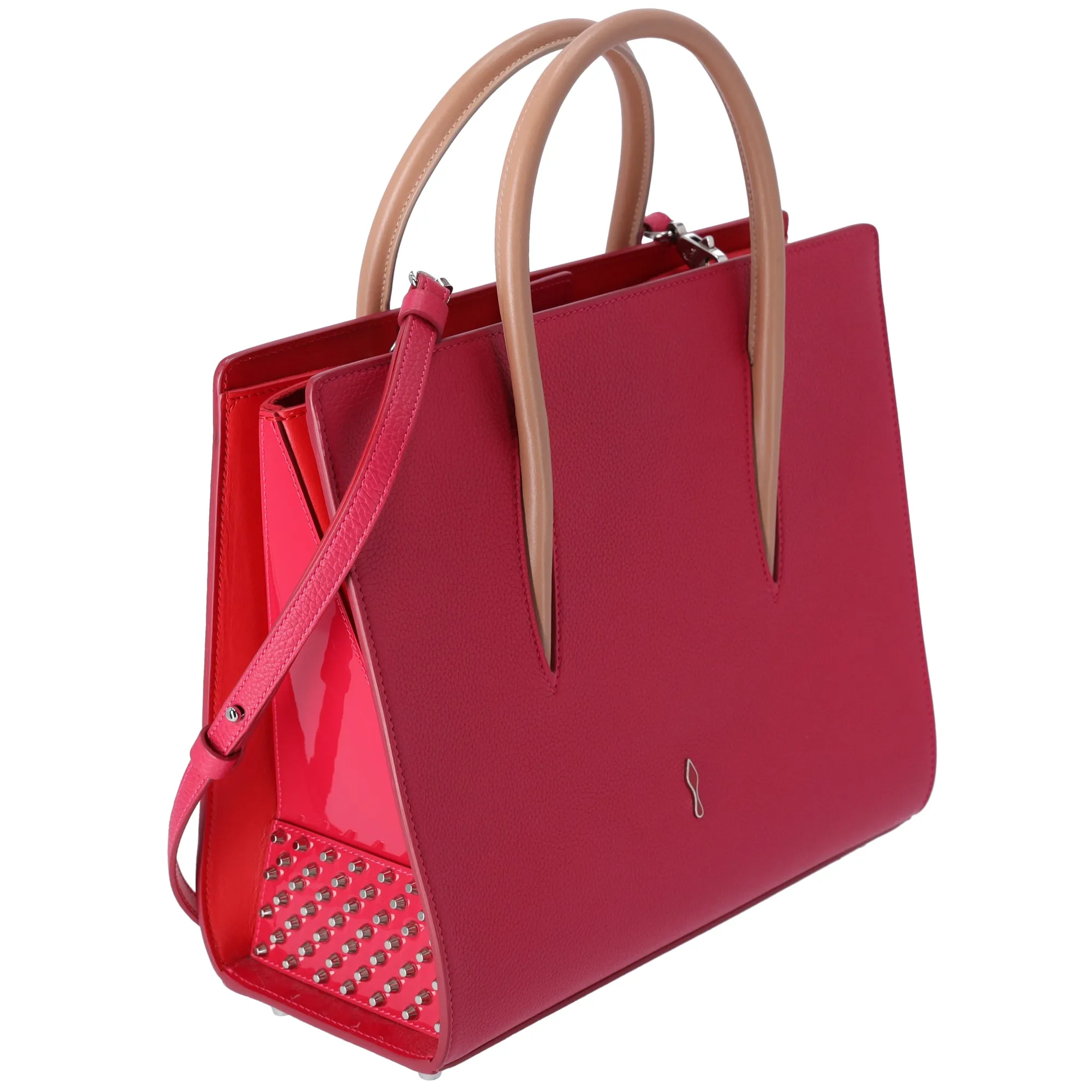 Christian Louboutin Paloma Medium Tote Leather Red Studded sold by Gaby's Bags product image thumbnail 2