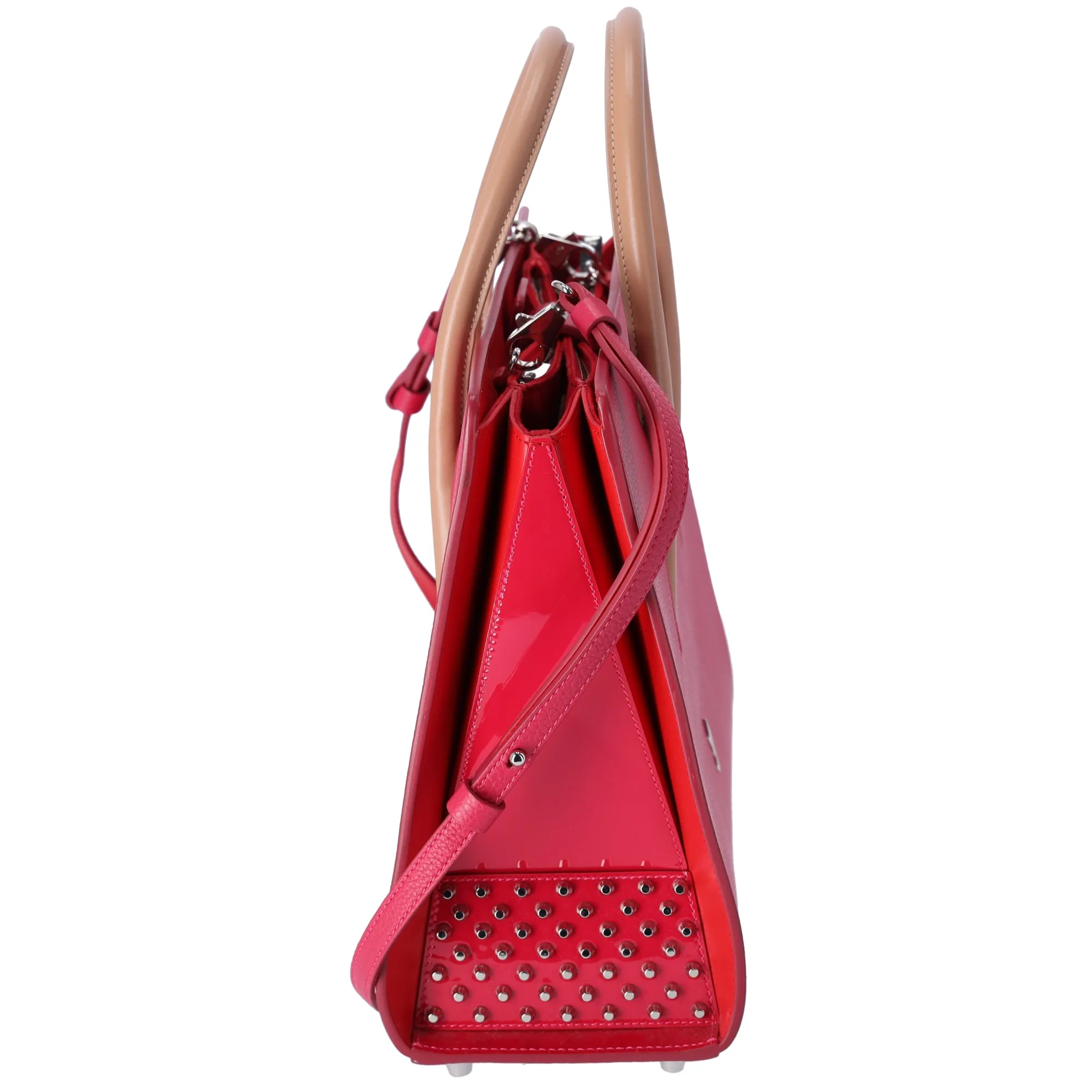 Christian Louboutin Paloma Medium Tote Leather Red Studded sold by Gaby's Bags product image thumbnail 3