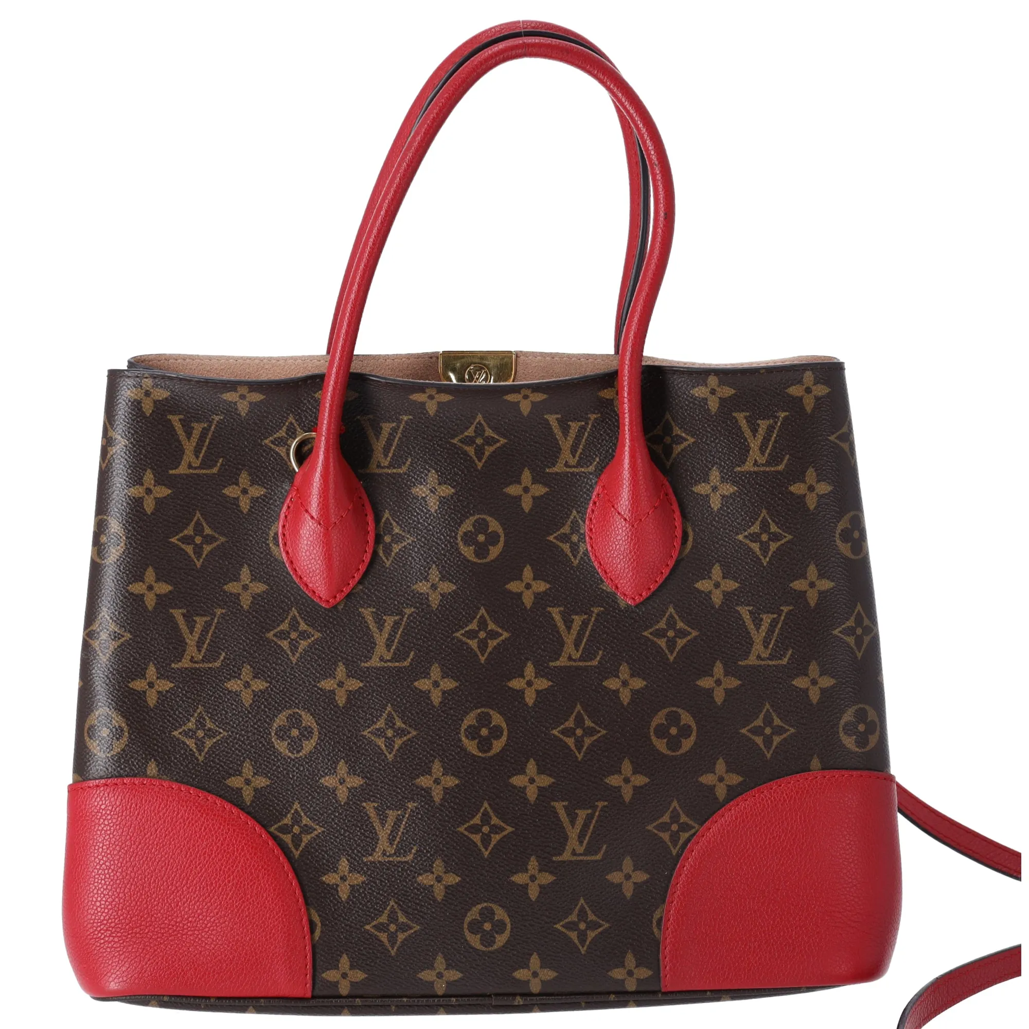 Louis Vuitton Flandrin Triple Compartment Satchel Monogram Brown Cerise M41596 sold by Gaby's Bags product image thumbnail 4