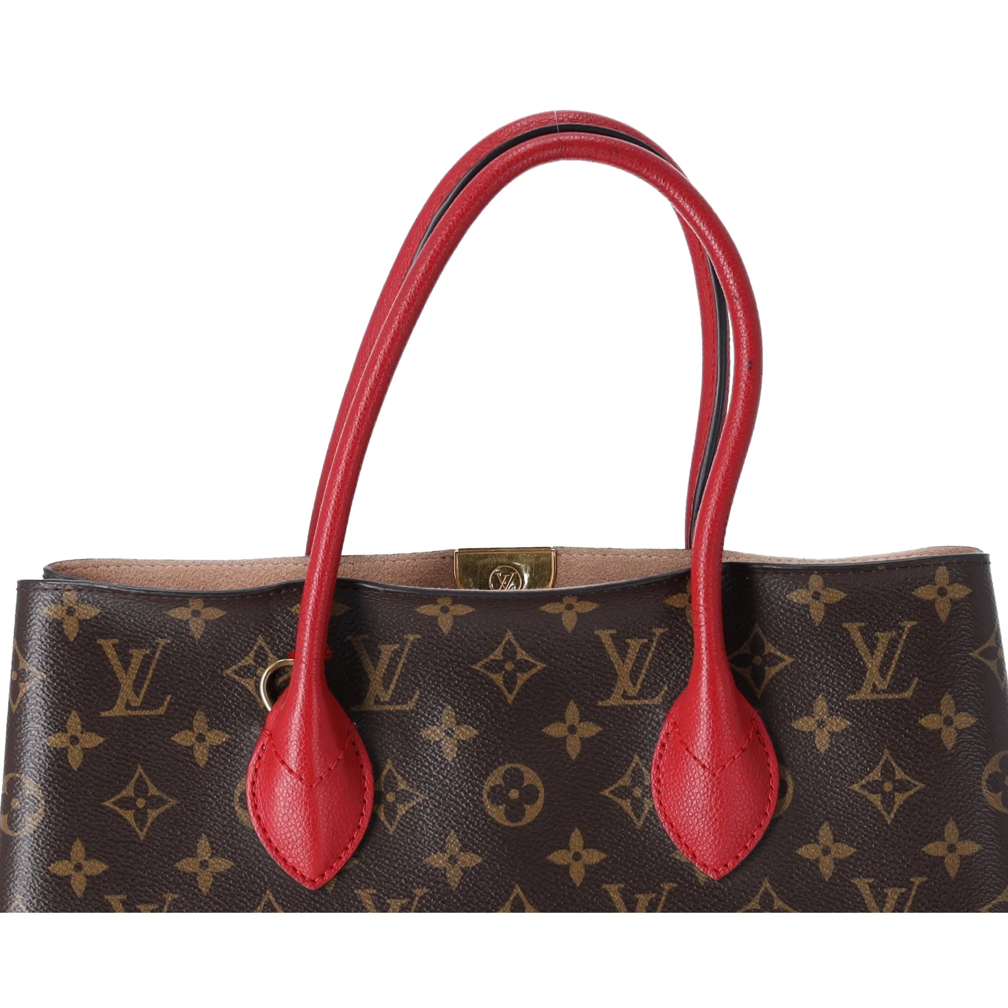 Louis Vuitton Flandrin Triple Compartment Satchel Monogram Brown Cerise M41596 sold by Gaby's Bags product image thumbnail 5