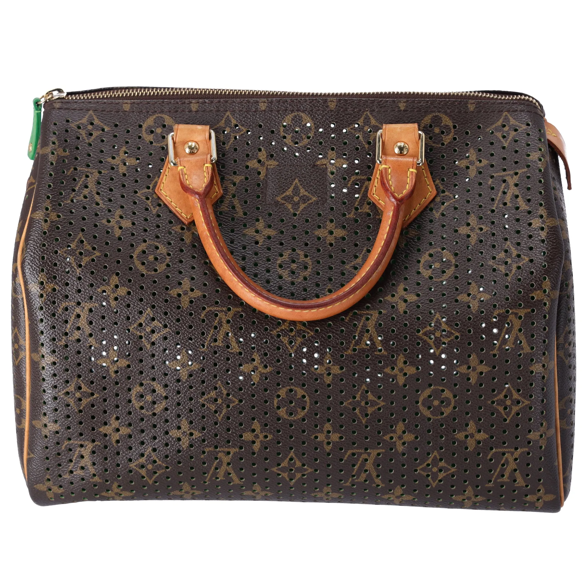 Louis Vuitton Speedy 30 Monogram Perforated Handbag M95181 Vert Green sold by Gaby's Bags product image thumbnail 4