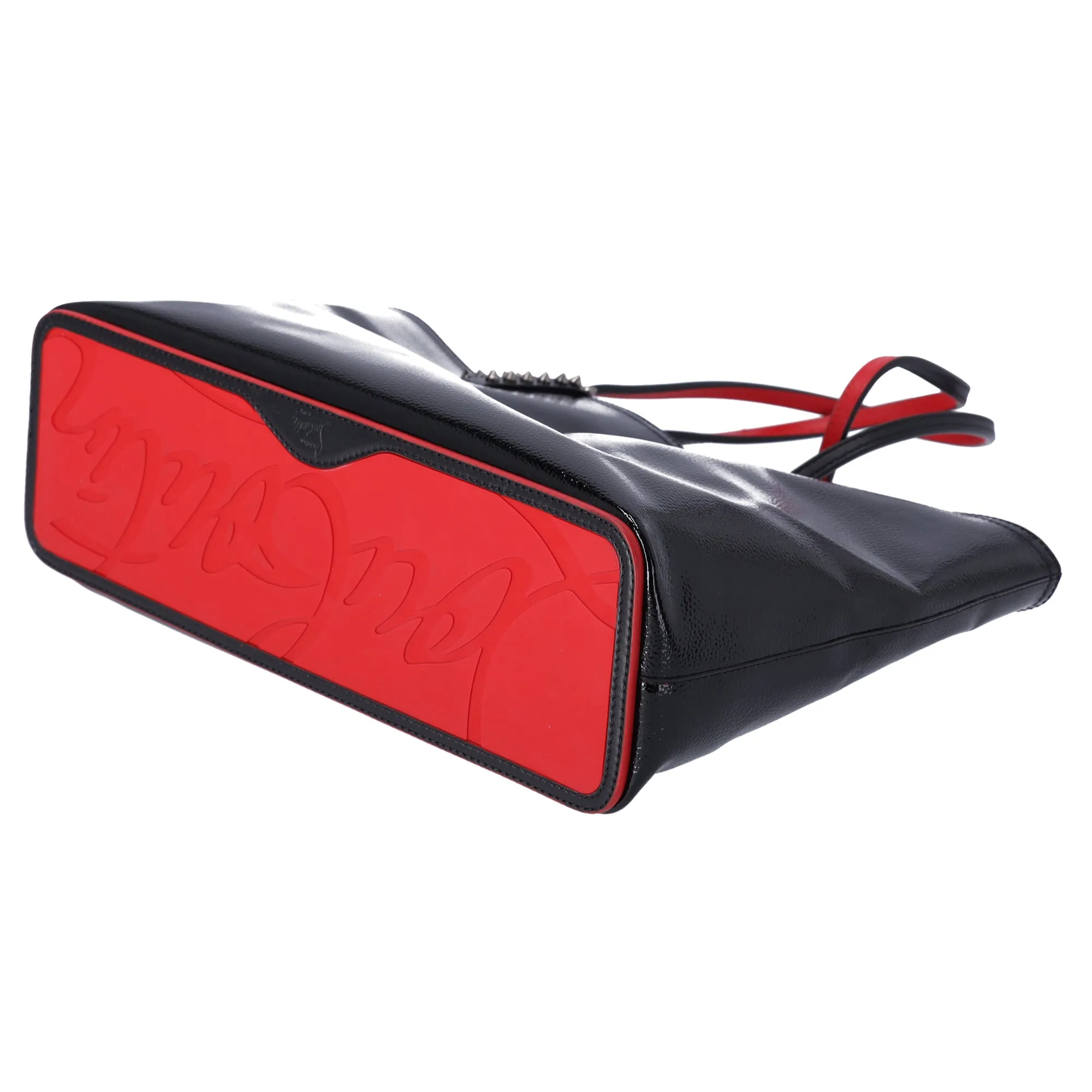 Christian Louboutin Cabata Small Tote Bag Black Red Patent Leather sold by Gaby's Bags product image thumbnail 5