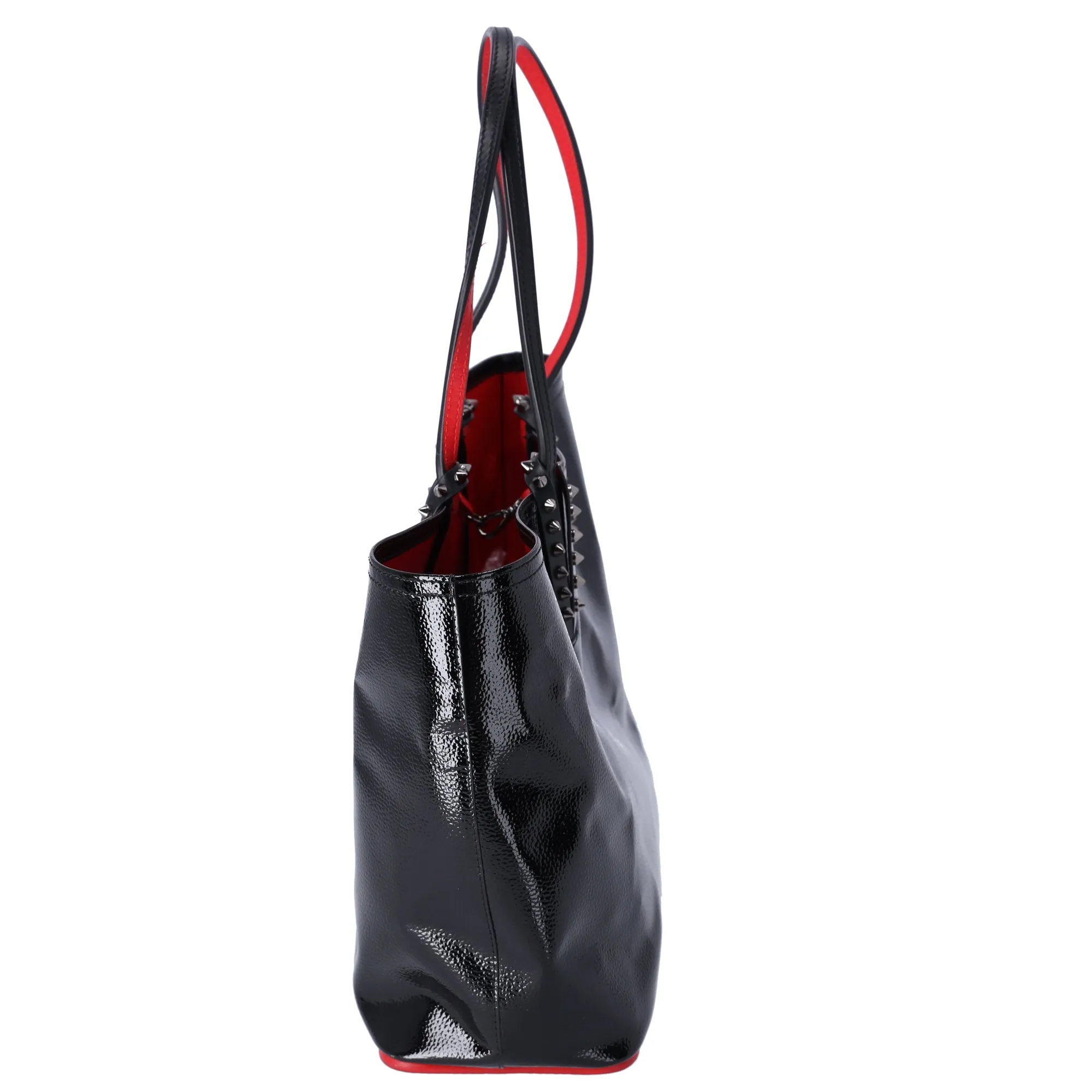 Christian Louboutin Cabata Small Tote Bag Black Red Patent Leather sold by Gaby's Bags product image thumbnail 2