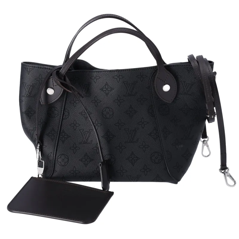 Louis Vuitton Hina PM Tote Bag M54350 Noir Mahina Leather sold by Gaby's Bags