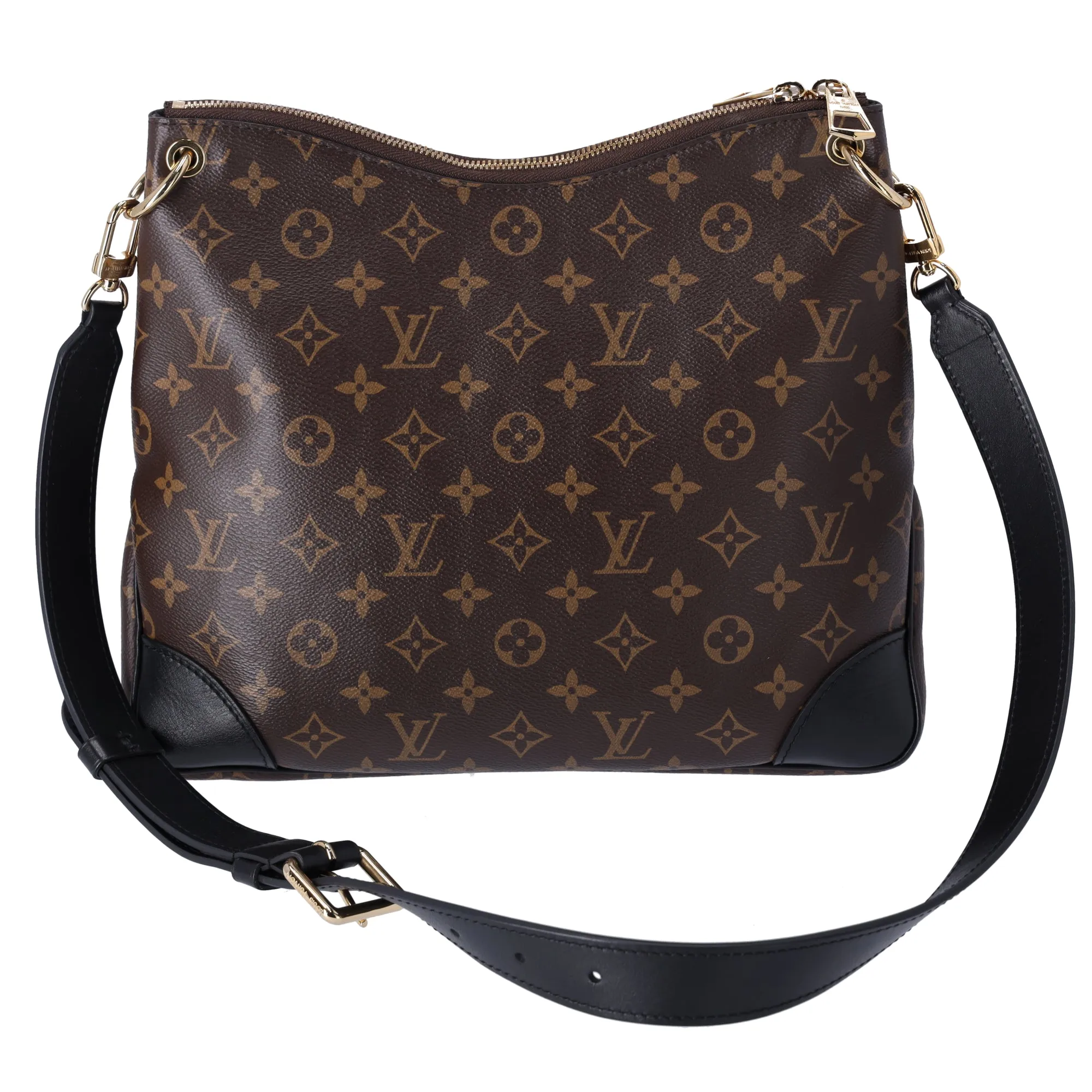 Louis Vuitton Monogram Odeon NM MM Messenger Bag Brown Noir Black sold by Gaby's Bags product image thumbnail 4
