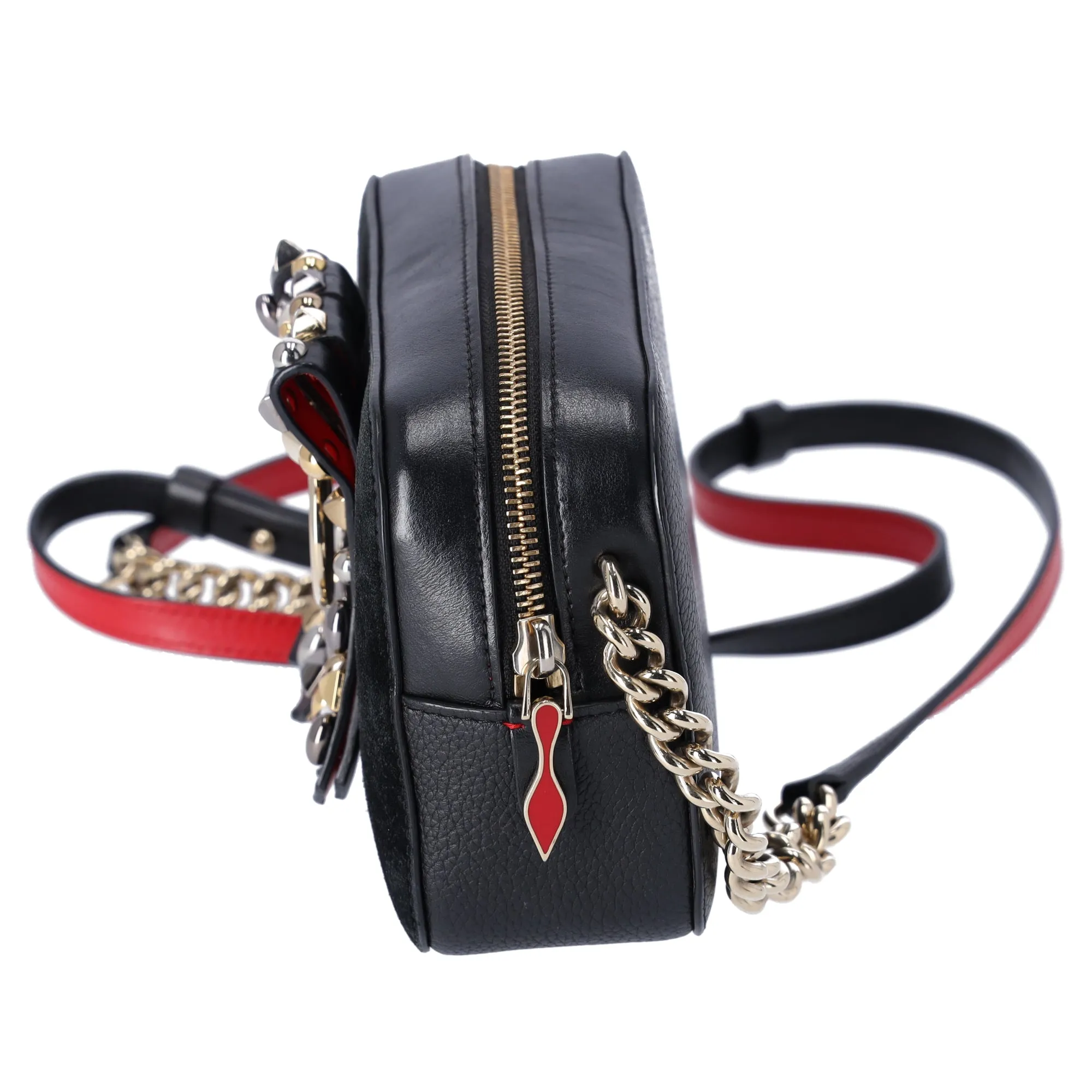 Christian Louboutin Rubylou Mini Shoulder Bag 3185262 Black Suede Leather sold by Gaby's Bags product image thumbnail 3