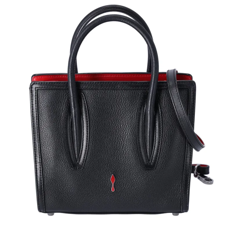 Christian Louboutin Paloma S Mini Handbag Black Red Leather sold by Gaby's Bags