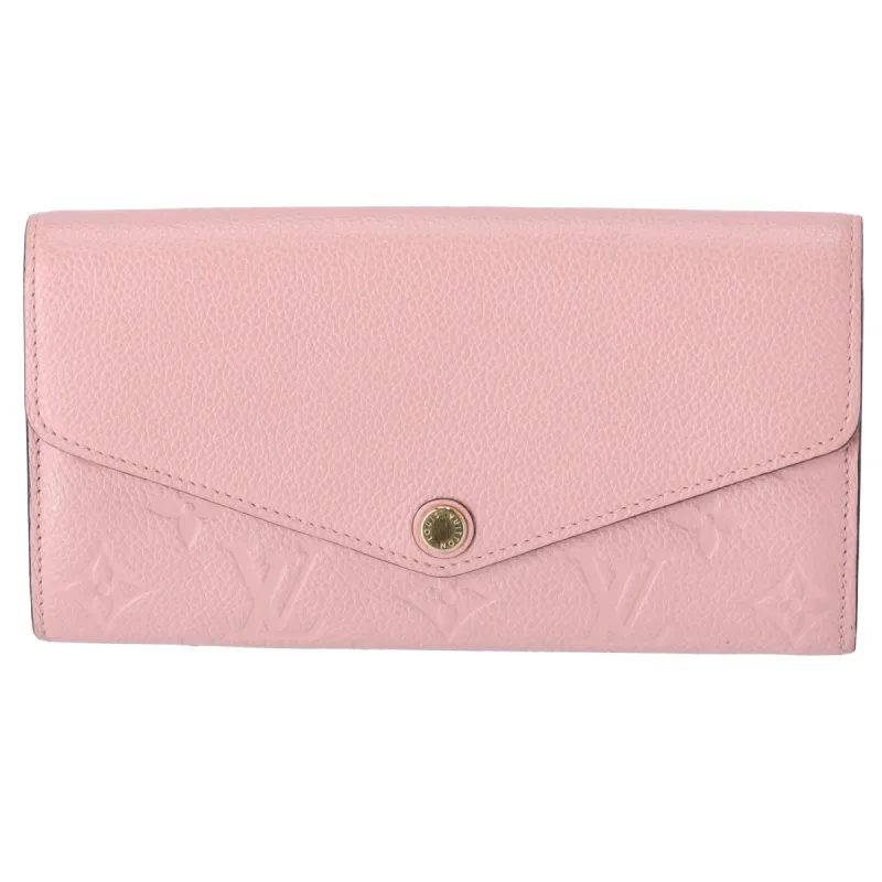 Louis Vuitton Sarah Monogram Empreinte Long Wallet M64082 Rose Poudre Pink sold by Gaby's Bags