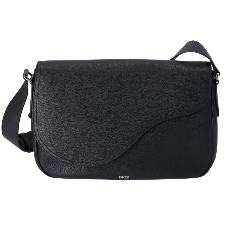 Christian Dior Saddle Messenger Bag Shoulder Bag 1ADME130YMJ Black Leather sold by Gaby's Bags