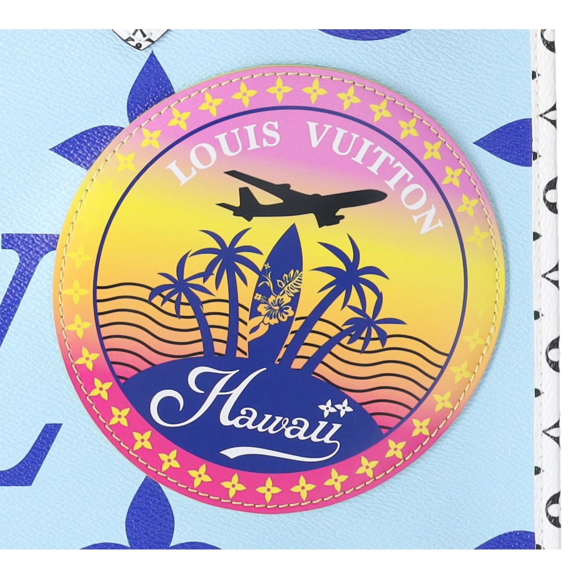 Louis Vuitton Onthego GM Tote Giant Monogram Hawaii Blue M44683 sold by Gaby's Bags product image thumbnail 2