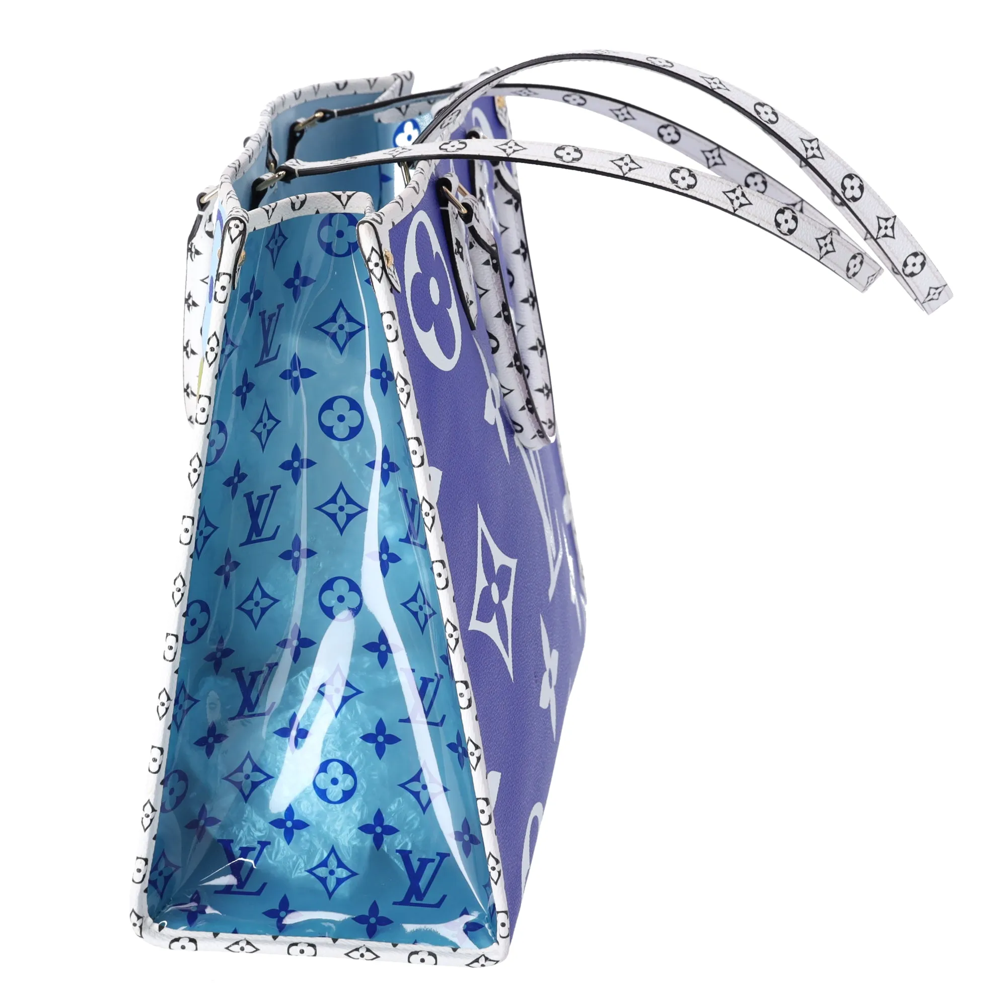 Louis Vuitton Onthego GM Tote Giant Monogram Hawaii Blue M44683 sold by Gaby's Bags product image thumbnail 3