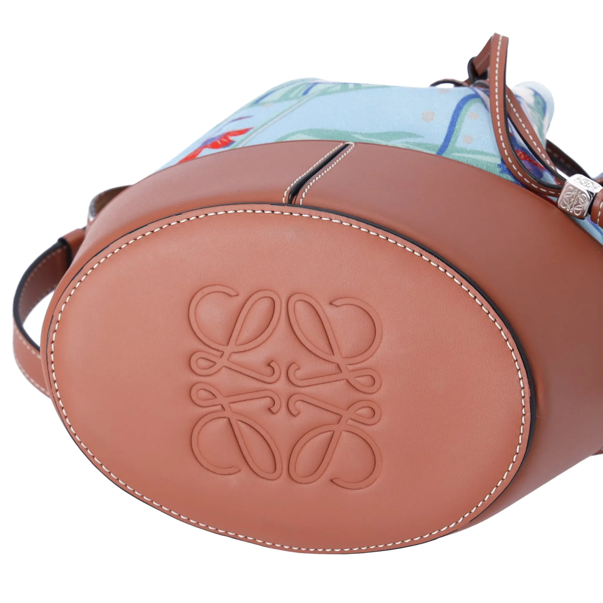 LOEWE Balloon Bag Small Shoulder Bag 328.04AC31 Light Blue Floral sold by Gaby's Bags product image thumbnail 5