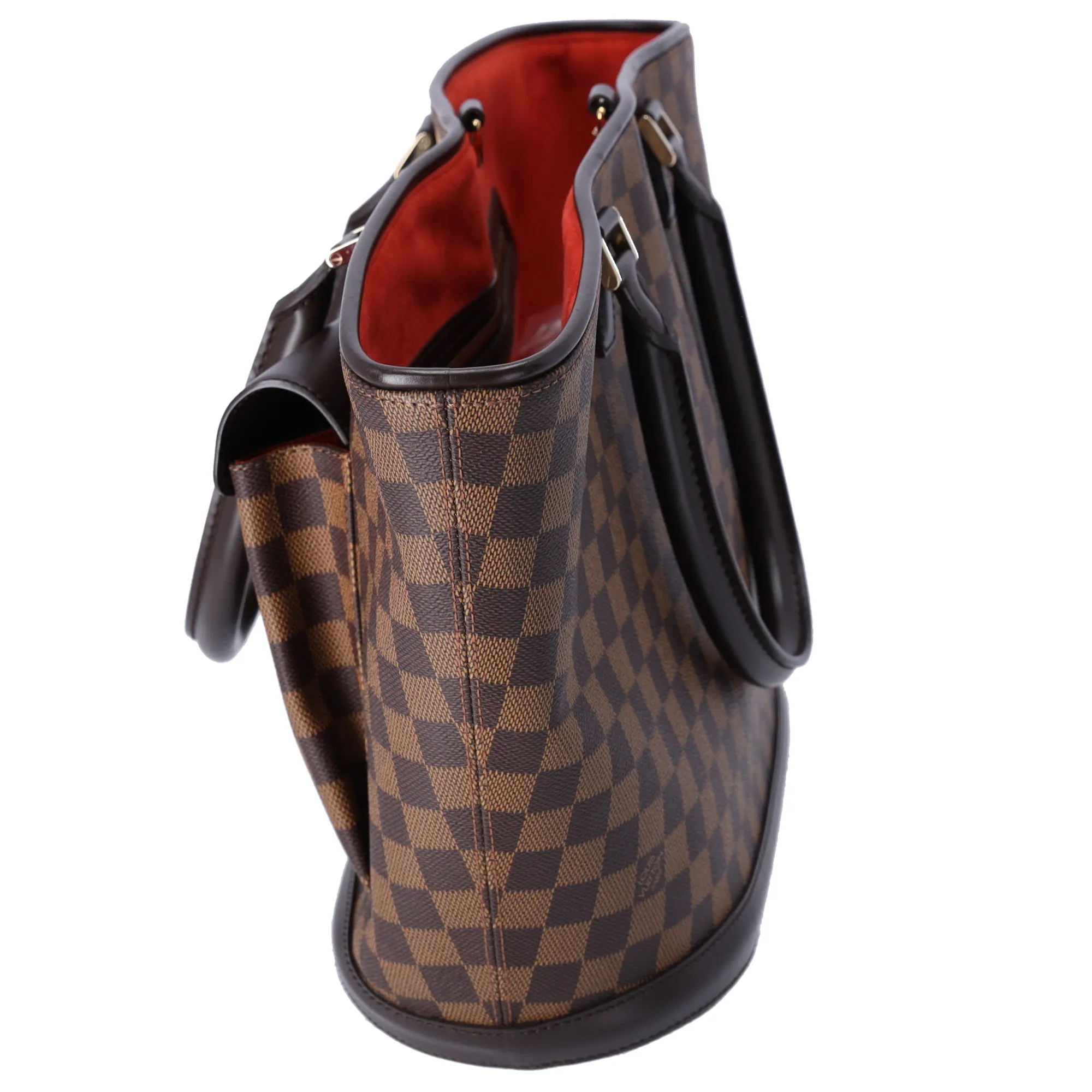 Louis Vuitton Manosque GM Damier Ebene Tote Bag N51120 + Pouch sold by Gaby's Bags product image thumbnail 4