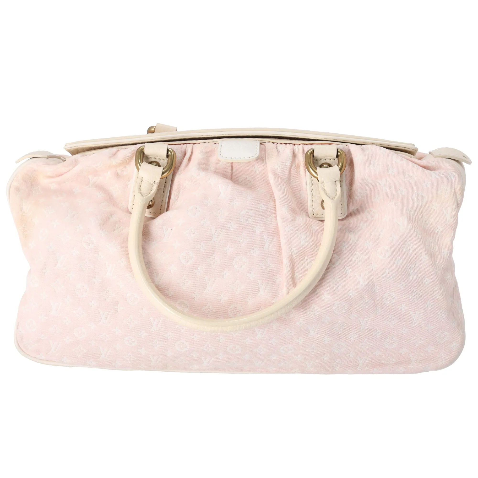Louis Vuitton Trapeze GM Monogram Mini Lin Handbag M40064 Rose Cotton sold by Gaby's Bags