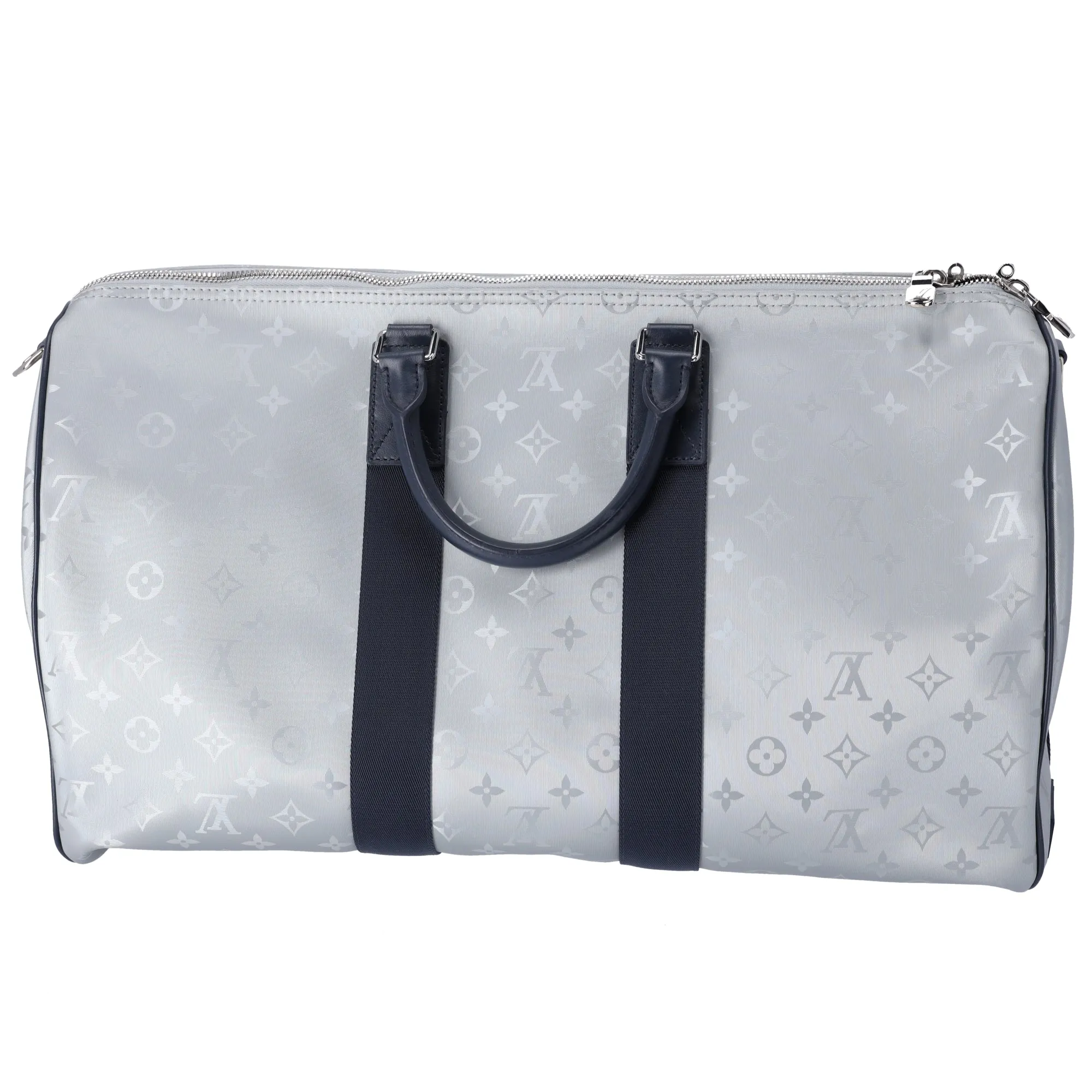 Louis Vuitton Keepall Bandouliere 50 Monogram Satellite Boston Bag Silver sold by Gaby's Bags product image thumbnail 4