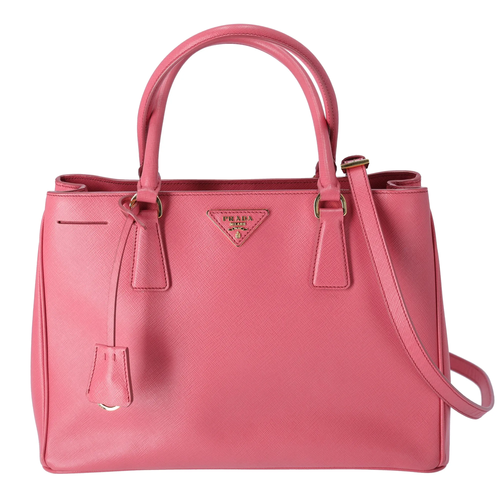 PRADA Galleria Tote Bag BN1874 Pink Saffiano Lux Leather sold by Gaby's Bags