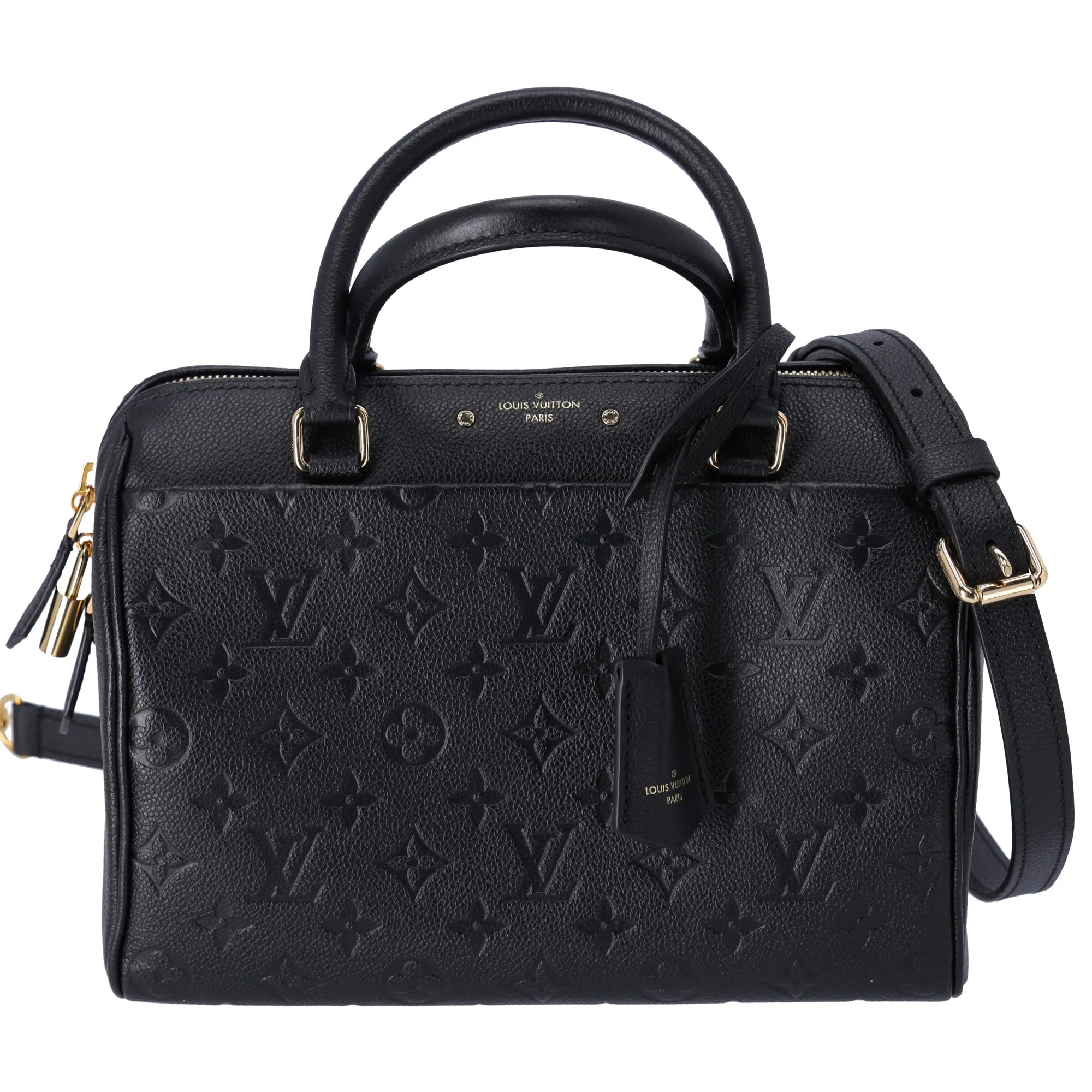 Louis Vuitton Speedy Bandouliere 25 NM Monogram Empreinte Handbag M42401 Black sold by Gaby's Bags