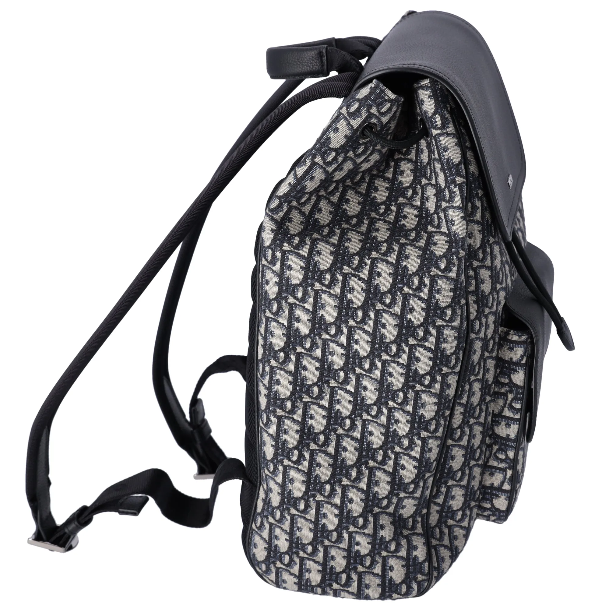 Christian Dior Saddle Backpack 1ADBA041YKS_H27E Beige Black Oblique Jacquard sold by Gaby's Bags product image thumbnail 4