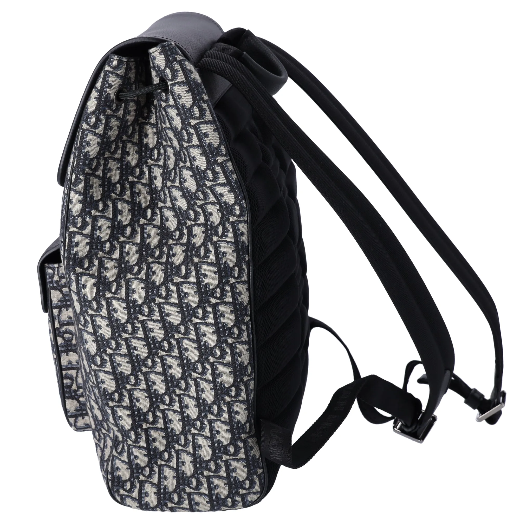 Christian Dior Saddle Backpack 1ADBA041YKS_H27E Beige Black Oblique Jacquard sold by Gaby's Bags product image thumbnail 2