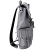 GUCCI GG Embossed Large Drawstring Flap Backpack 625770 Gray Leather sold by Gaby's Bags