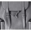 GUCCI GG Embossed Large Drawstring Flap Backpack 625770 Gray Leather sold by Gaby's Bags