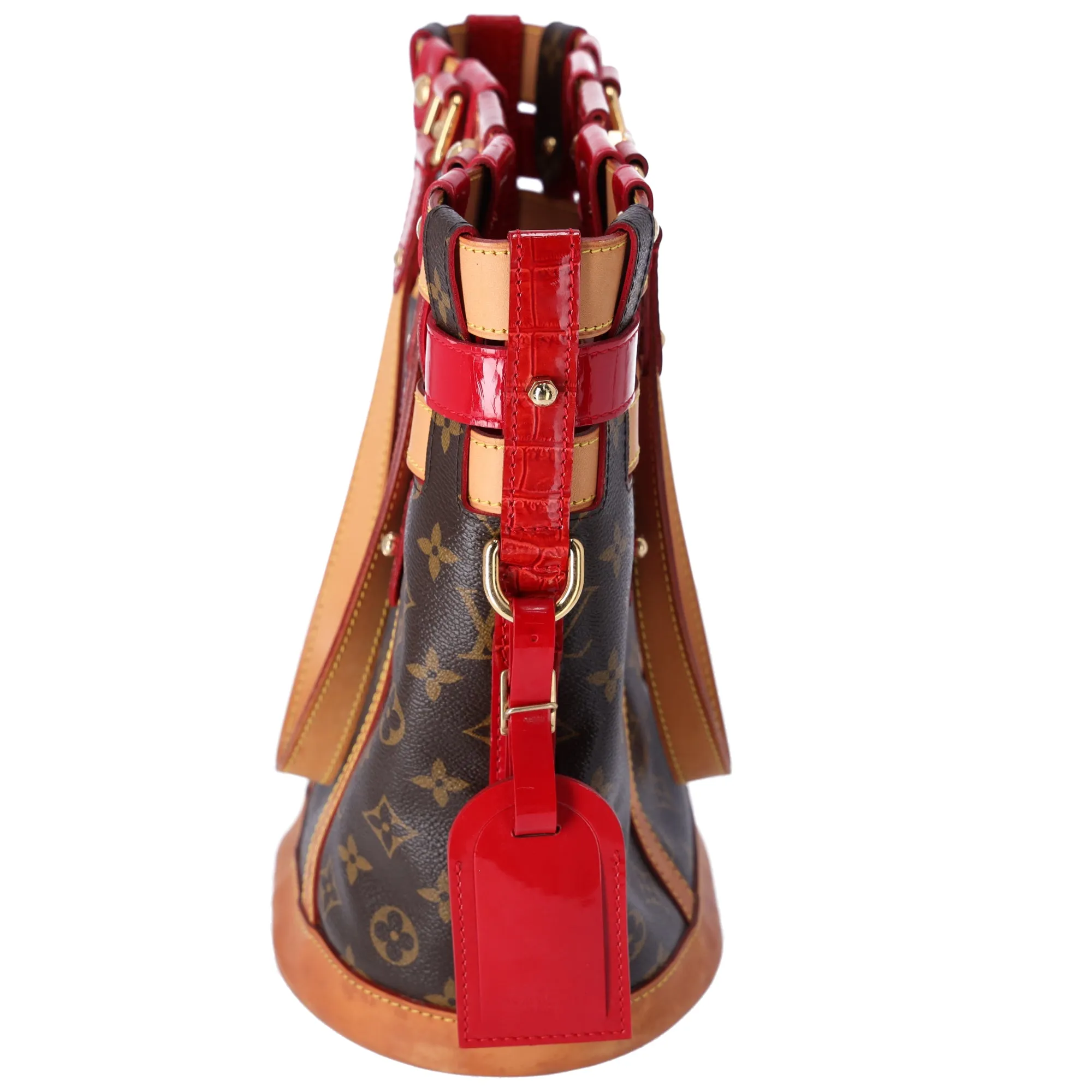 Louis Vuitton Neo Bucket Monogram Brown Red Ruby Shoulder Bag M95613 sold by Gaby's Bags product image thumbnail 4