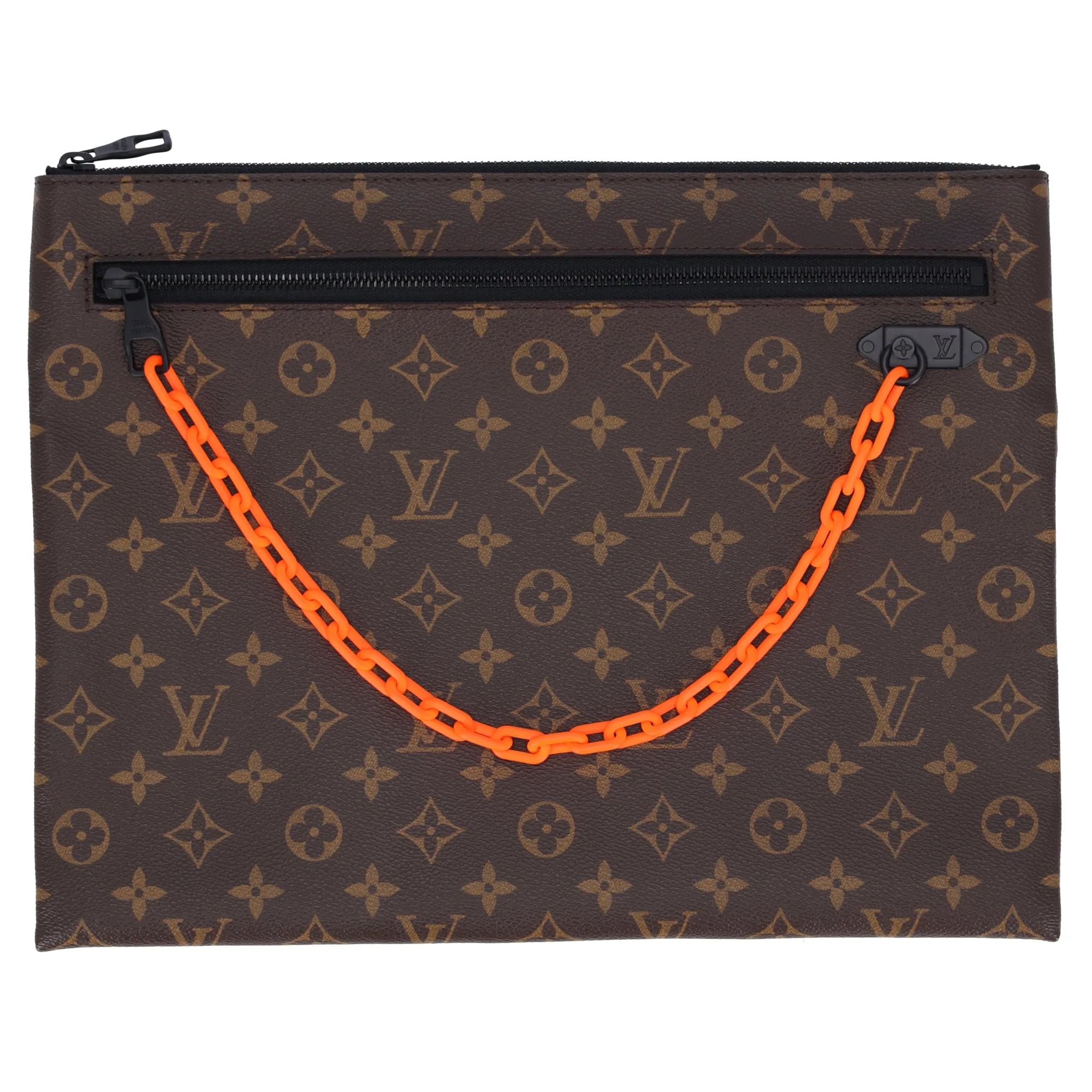 Louis Vuitton Solar Ray A4 Pouch Hand Clutch Brown Monogram sold by Gaby's Bags