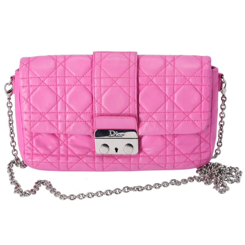 Christian Dior Miss Dior Promenade Wallet Crossbody Pink Lambskin sold by Gaby's Bags