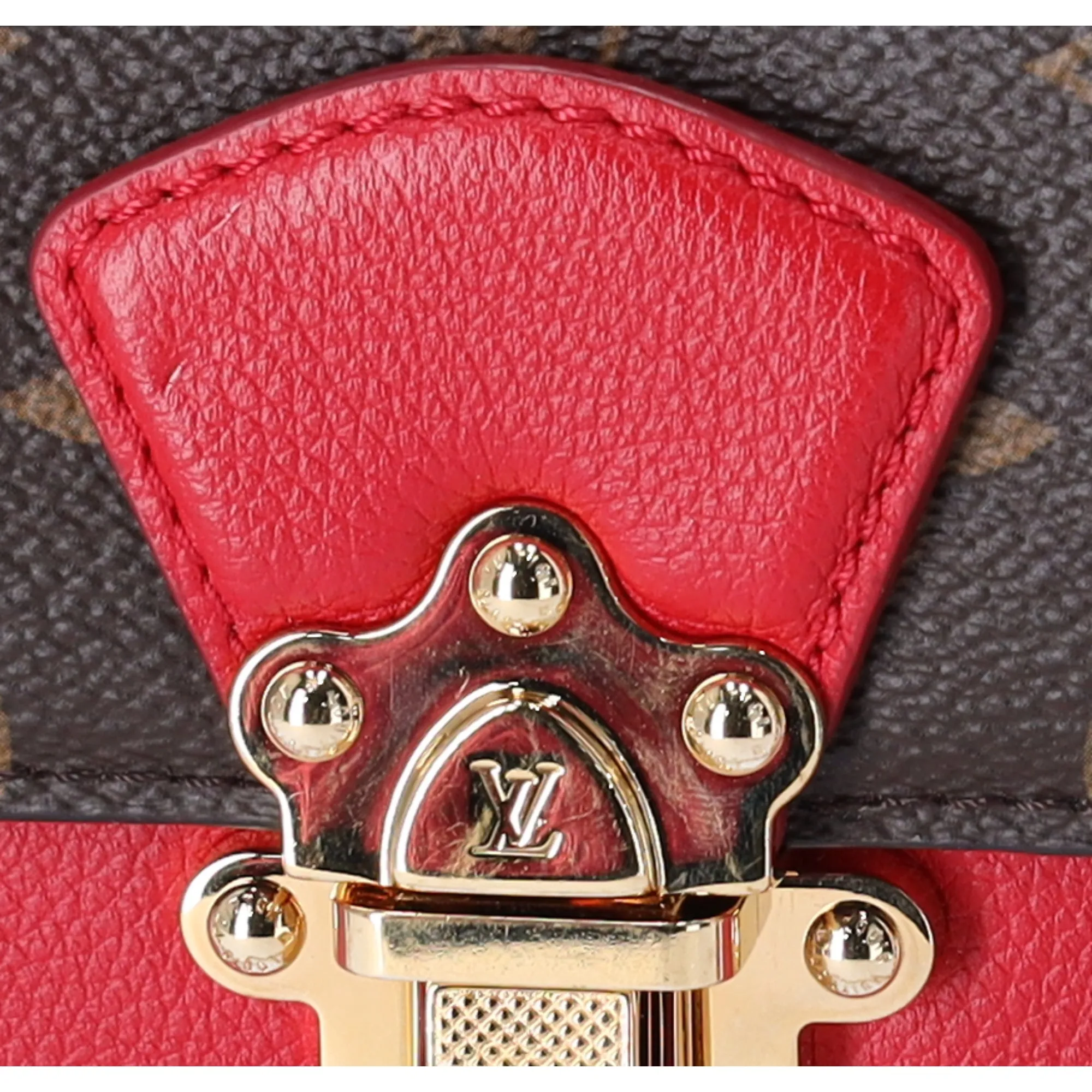 Louis Vuitton Victoire Brown Monogram Shoulder Bag M41731 Cerise Red Canvas sold by Gaby's Bags product image thumbnail 2