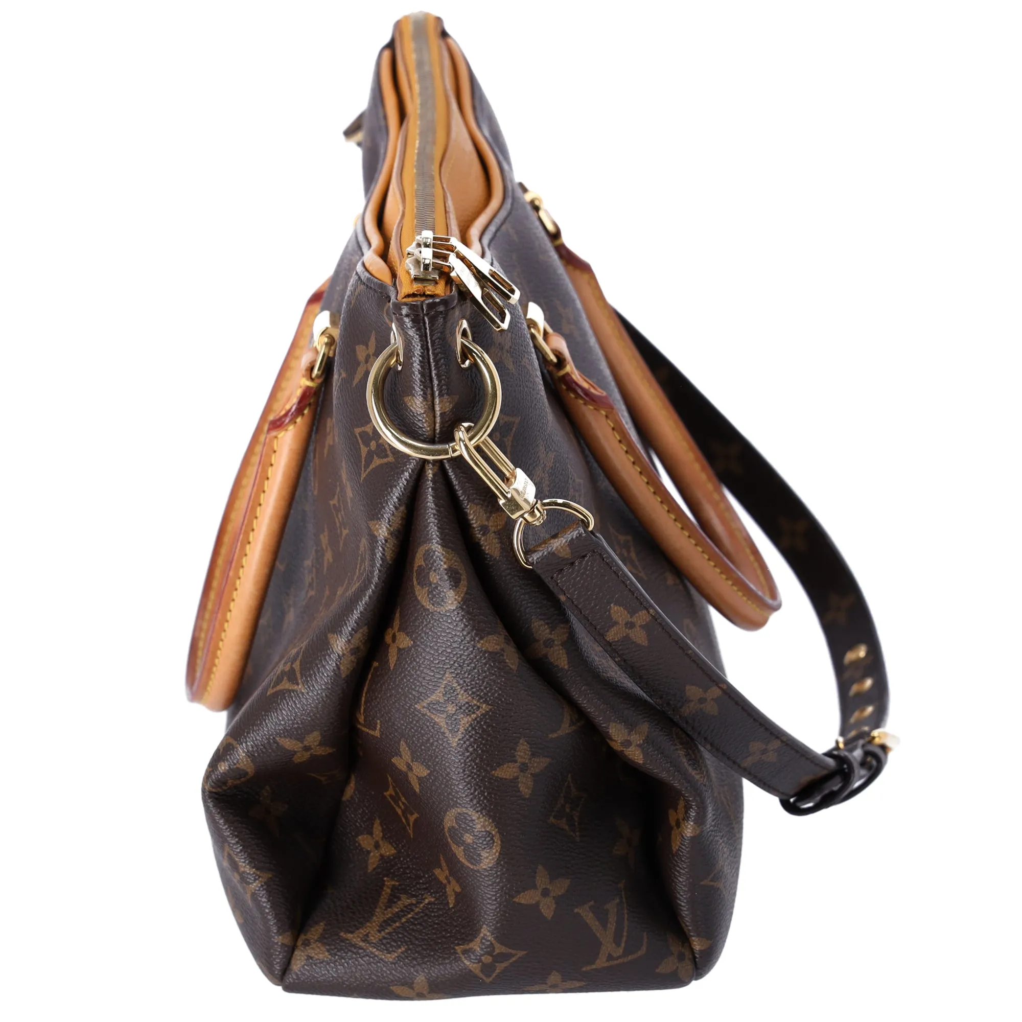 Louis Vuitton Pallas Monogram Handbag M40929 Saffron Monogram Canvas sold by Gaby's Bags product image thumbnail 5