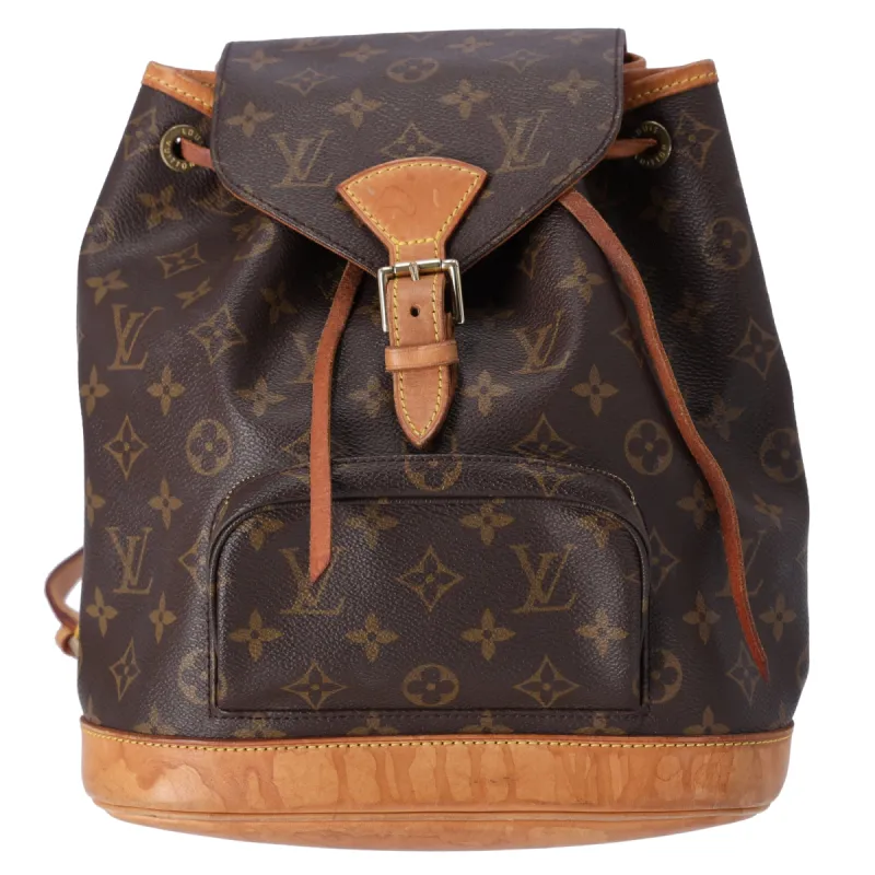 Louis Vuitton Montsouris MM Backpack M51136 Brown Monogram sold by Gaby's Bags