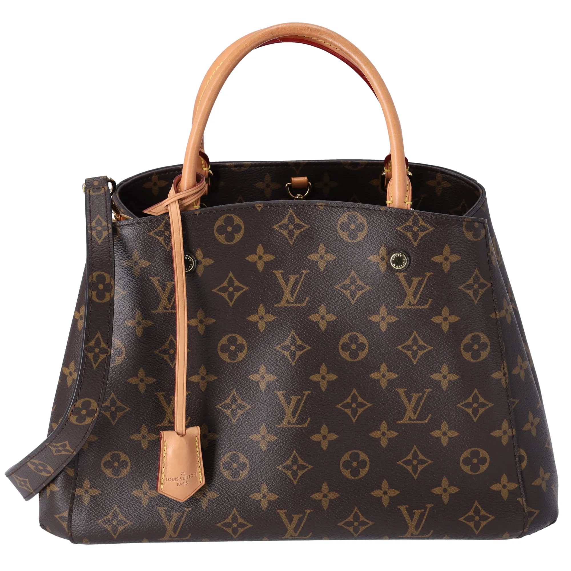 Louis Vuitton Montaigne MM Monogram Handbag M41056 Brown sold by Gaby's Bags