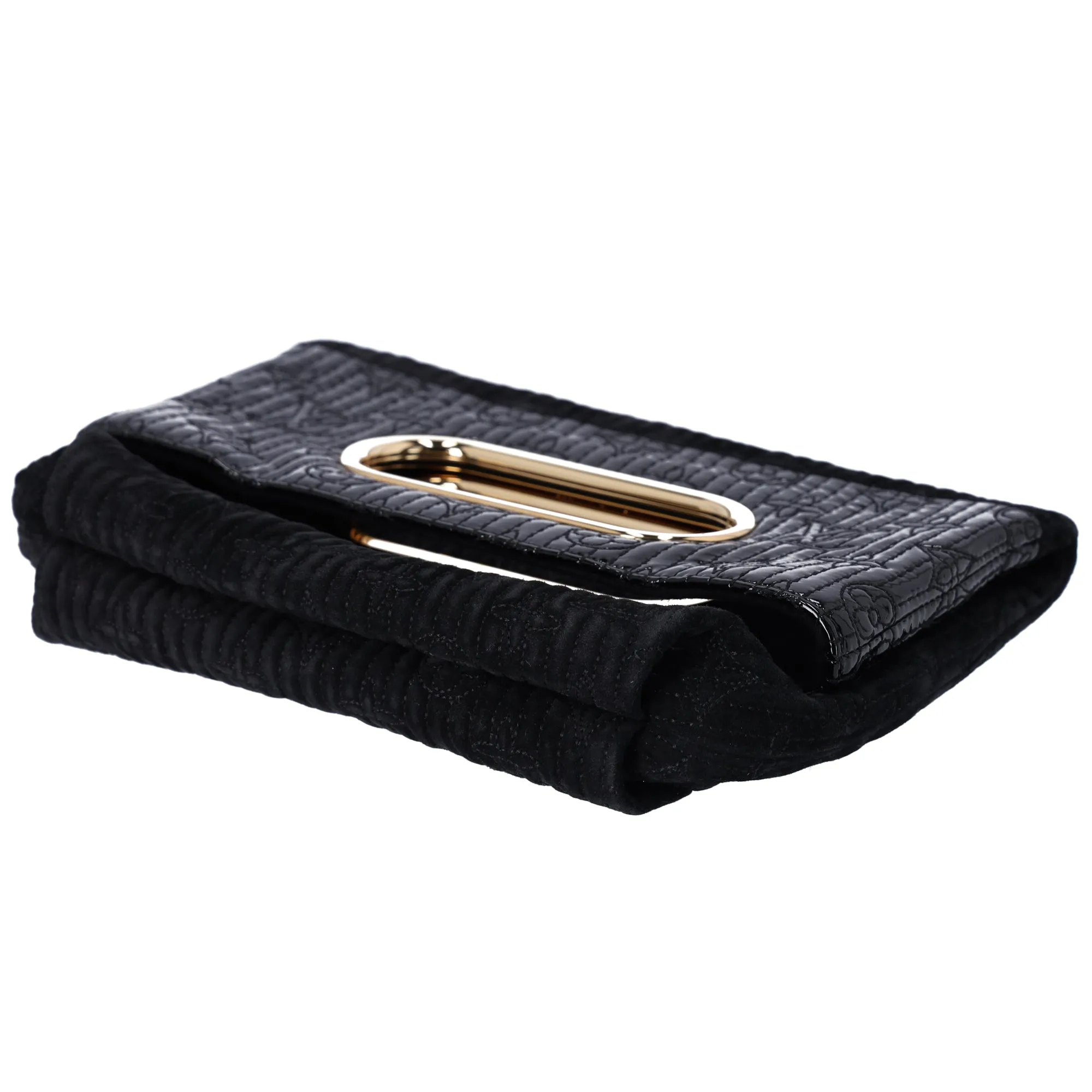 Louis Vuitton Afterdark Monogram Motard Handbag Clutch M95742 Noir Suede sold by Gaby's Bags product image thumbnail 4