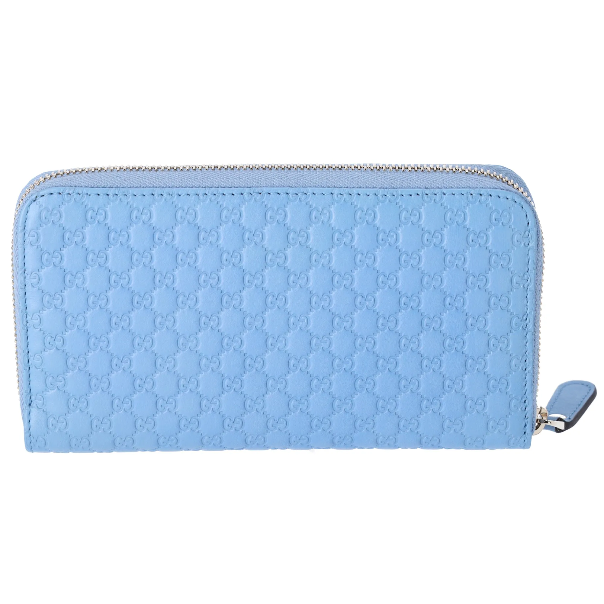 GUCCI Micro Guccissima Long Wallet 449391 Light Blue Leather sold by Gaby's Bags product image thumbnail 2