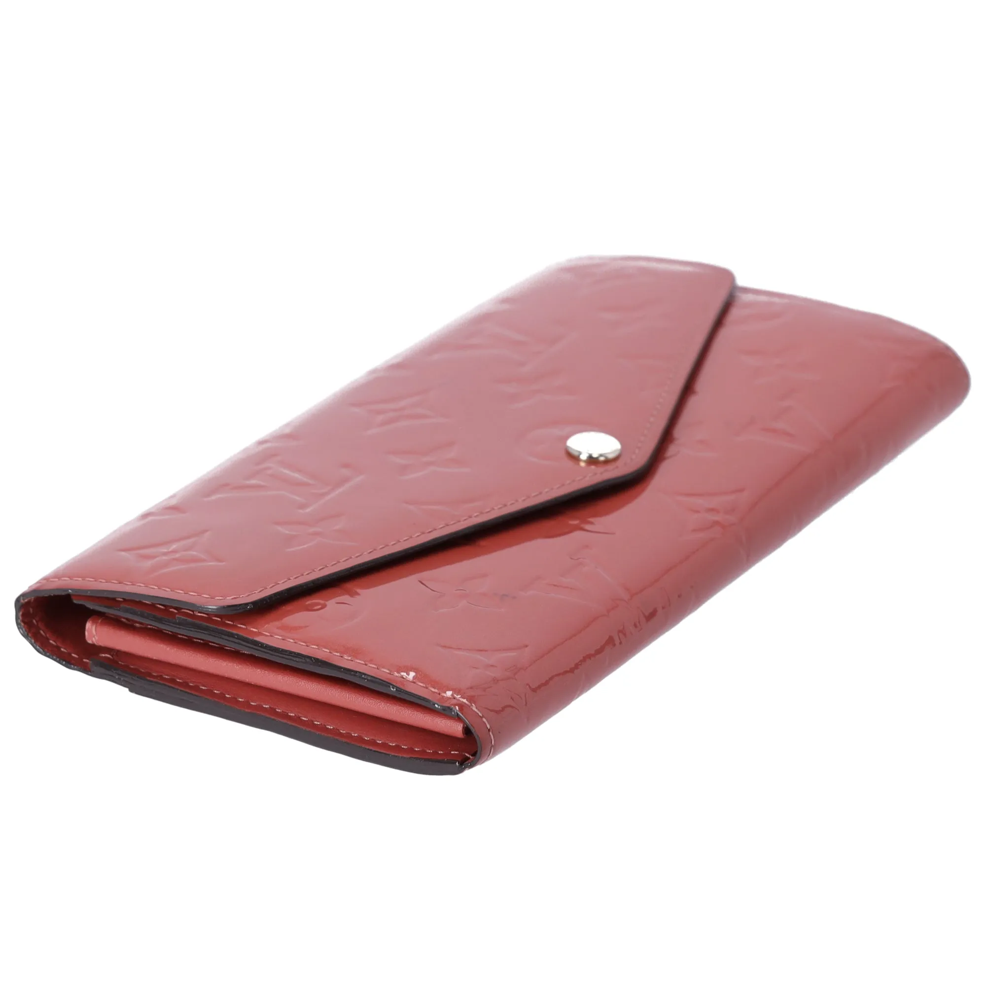 Louis Vuitton Sarah Monogram Vernis Long Wallet M90429 Viu Rose sold by Gaby's Bags product image thumbnail 4