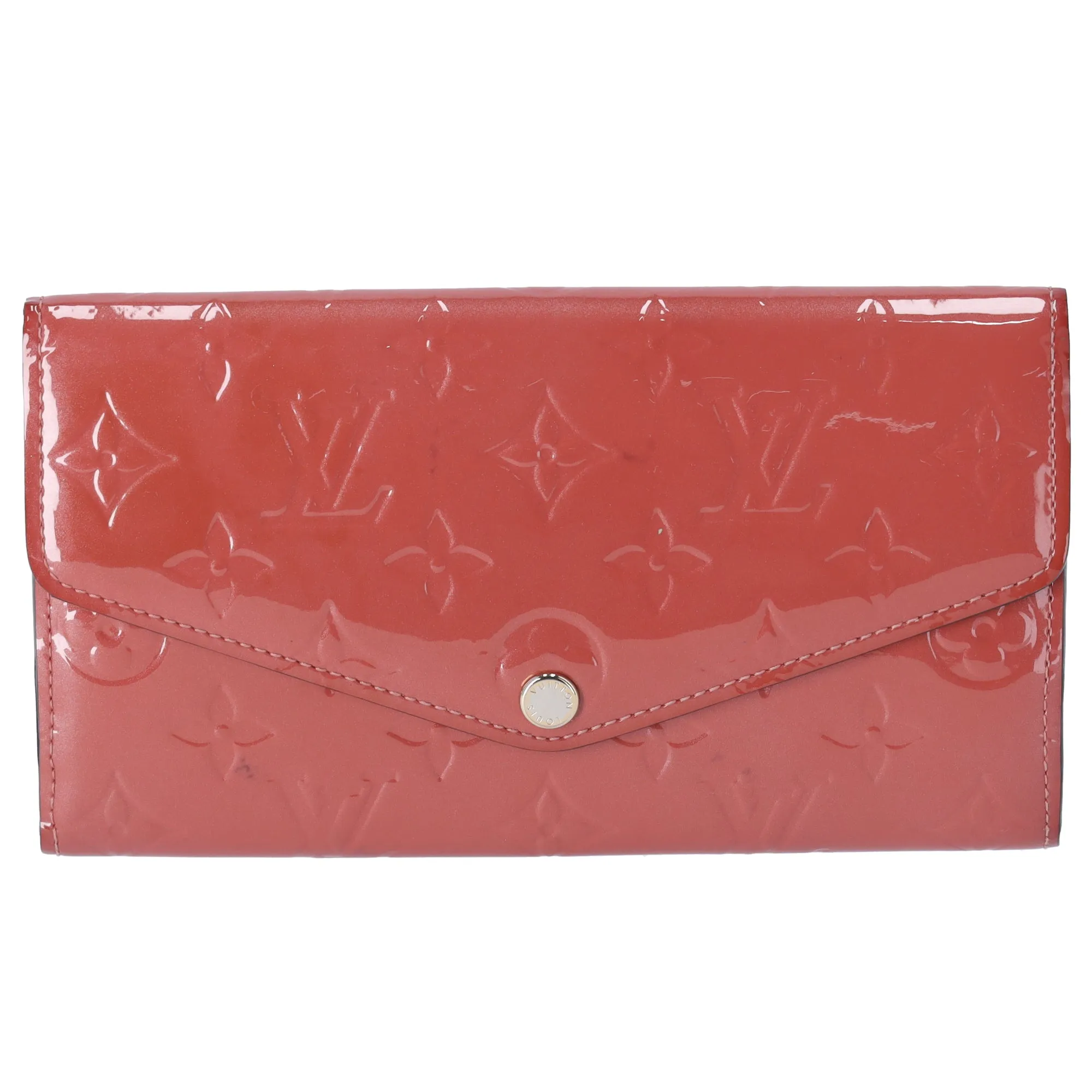 Louis Vuitton Sarah Monogram Vernis Long Wallet M90429 Viu Rose sold by Gaby's Bags