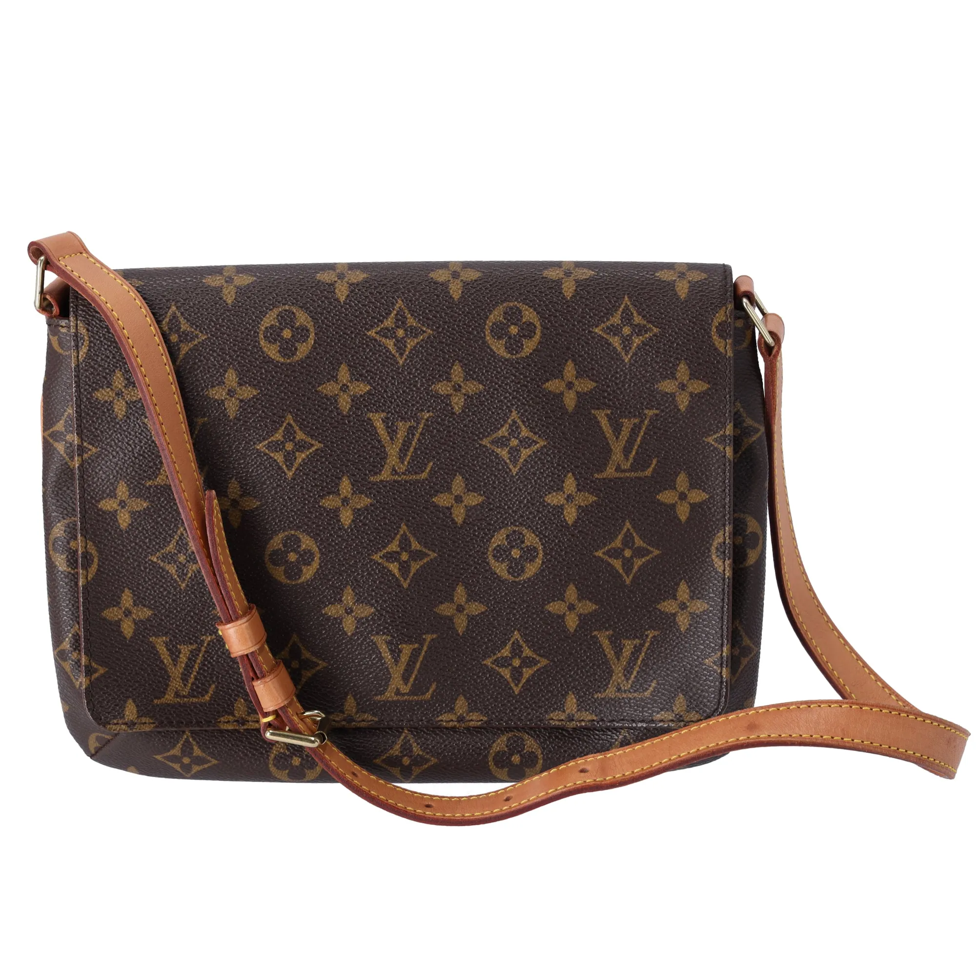 Louis Vuitton Musette Tango Short Strap Monogram Shoulder Bag M51257 Brown sold by Gaby's Bags