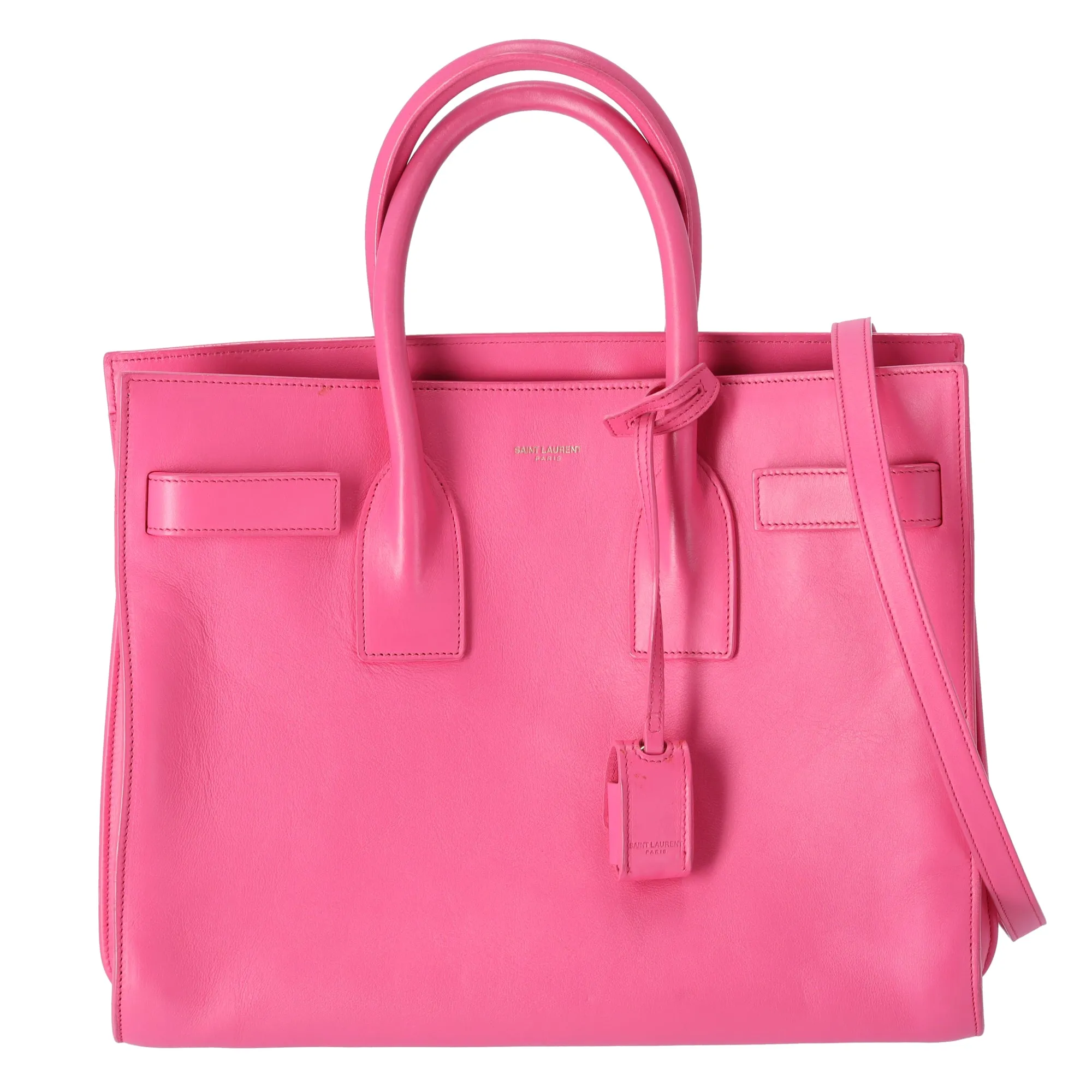 Saint Laurent Paris Sac de Jour Small Tote Bag 324823 Pink Leather sold by Gaby's Bags