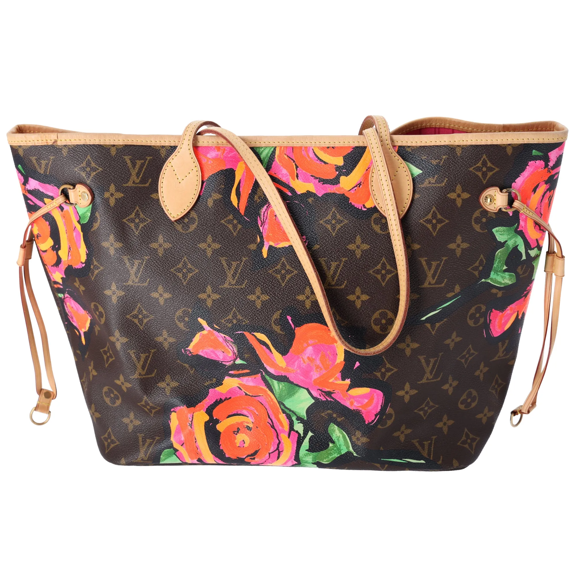 Louis Vuitton Neverfull MM Monogram Rose Tote Bag M48613 Brown Pink sold by Gaby's Bags product image thumbnail 5