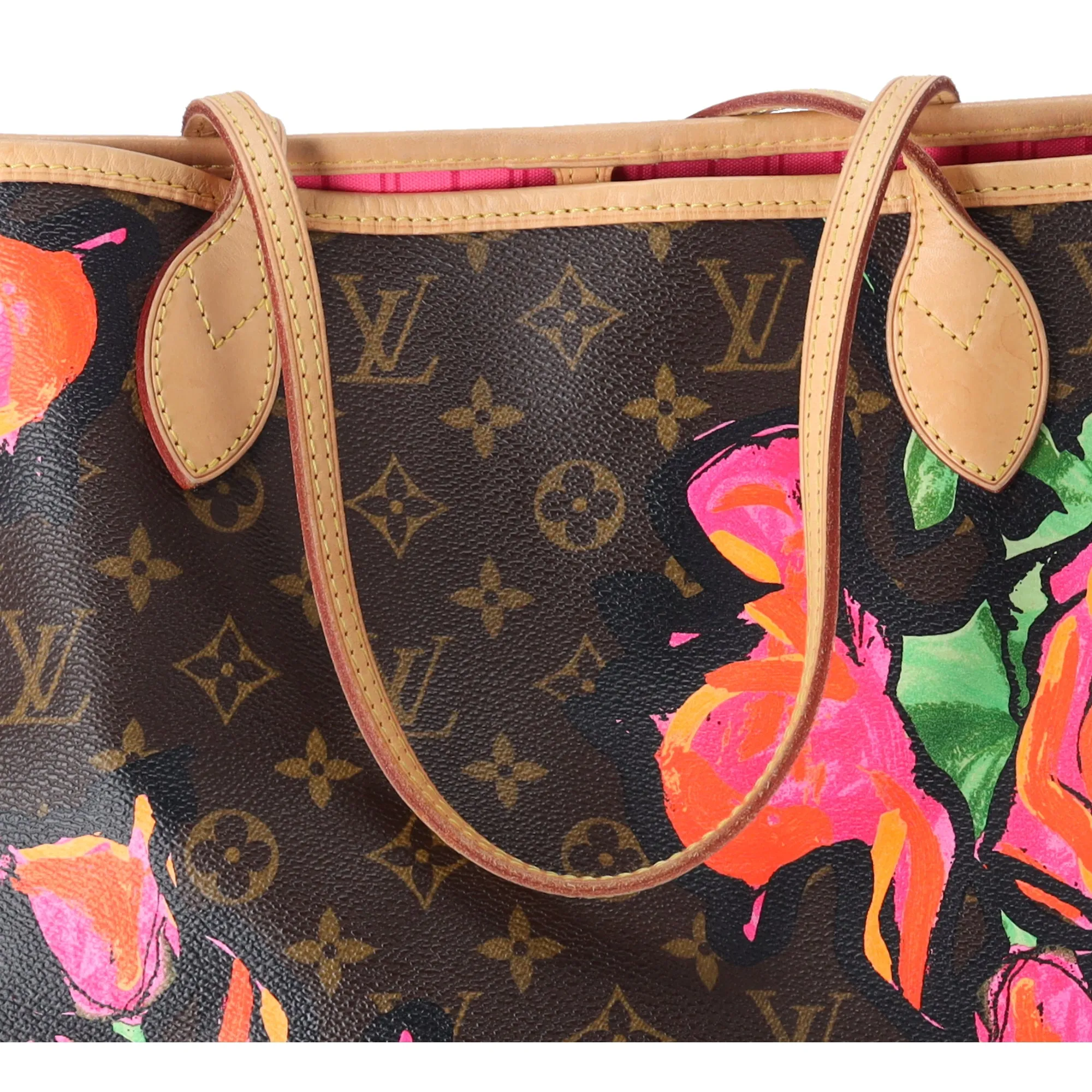 Louis Vuitton Neverfull MM Monogram Rose Tote Bag M48613 Brown Pink sold by Gaby's Bags product image thumbnail 3