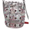 Christian Louboutin Marie Jane Crystal-Beaded PVC Bucket Bag Limited Edition sold by Gaby's Bags