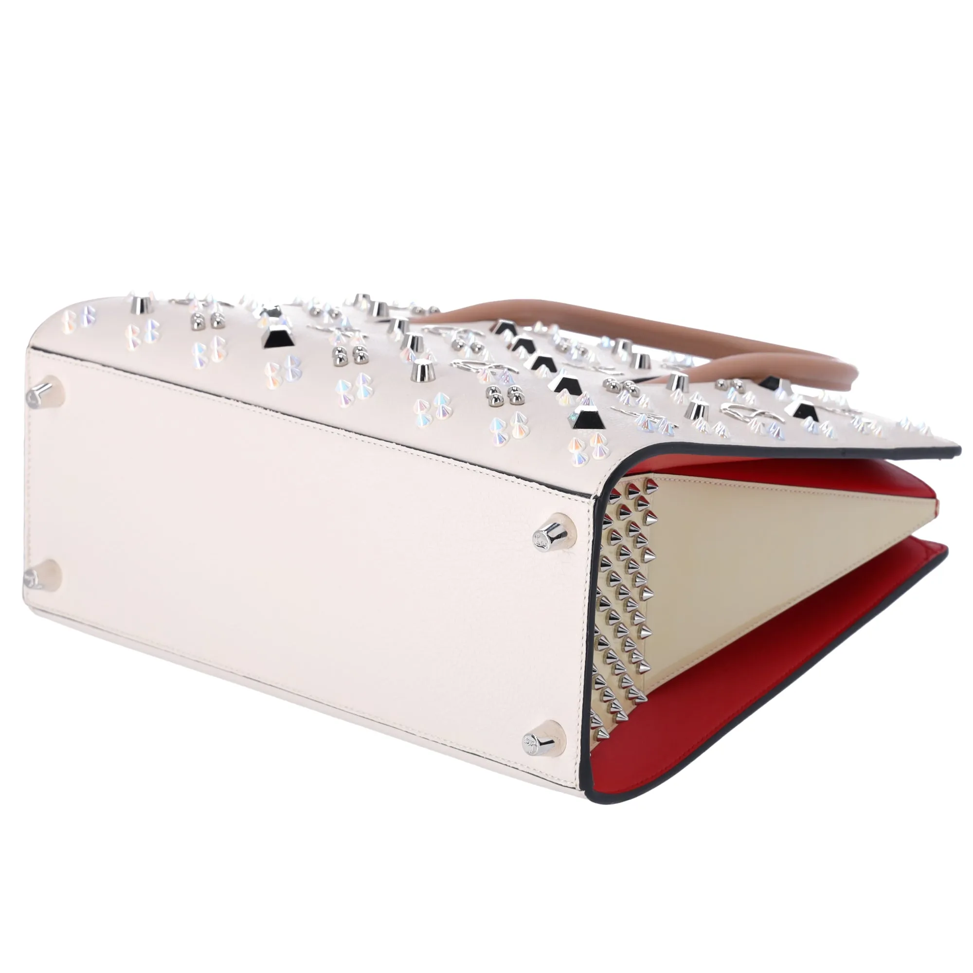 Louboutin Paloma S Medium Tote Shoulder Leather Cream Multi Studded sold by Gaby's Bags product image thumbnail 5