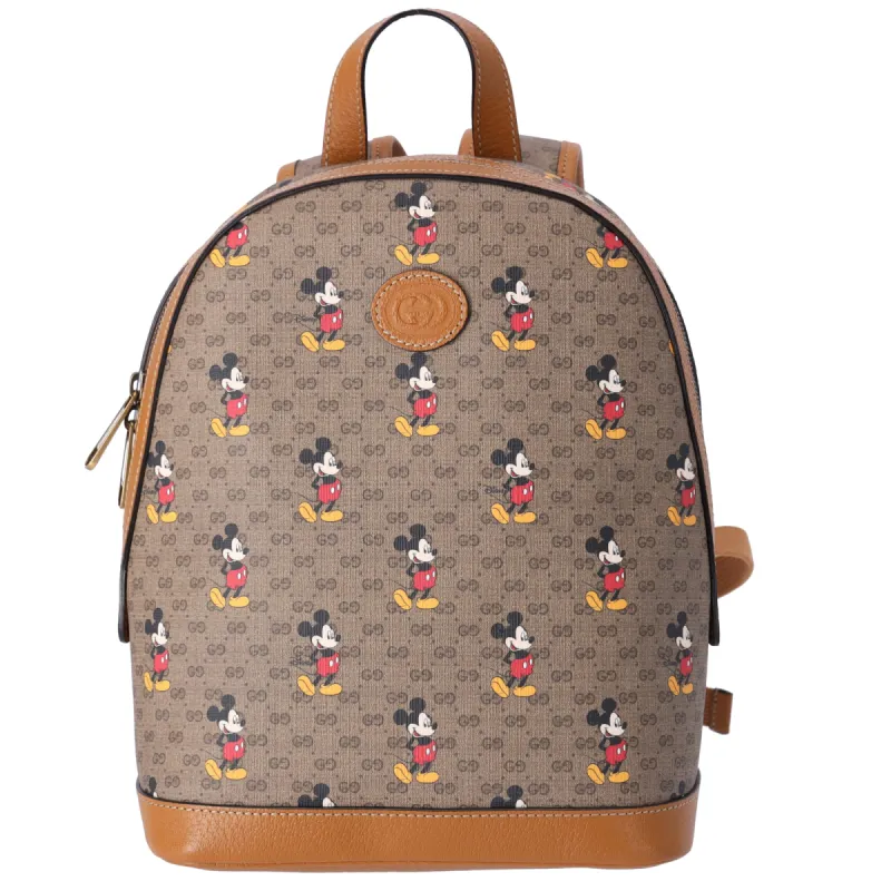 GUCCI Disney Small Backpack 552884 Beige Dark Brown Multi CG Supreme sold by Gaby's Bags