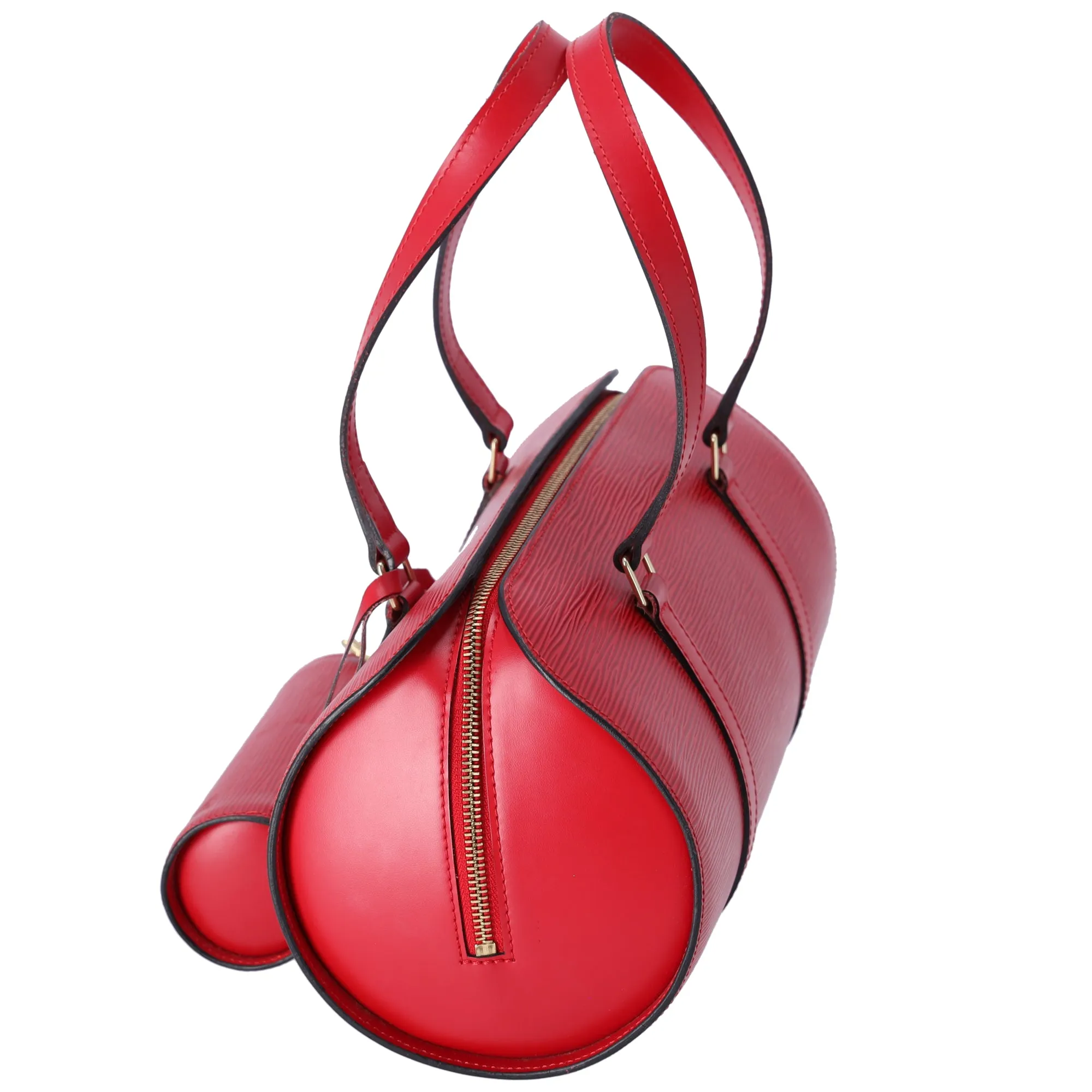 Louis Vuitton Soufflot Epi Handbag M52227 Castilian Red Leather + Pouch sold by Gaby's Bags product image thumbnail 5
