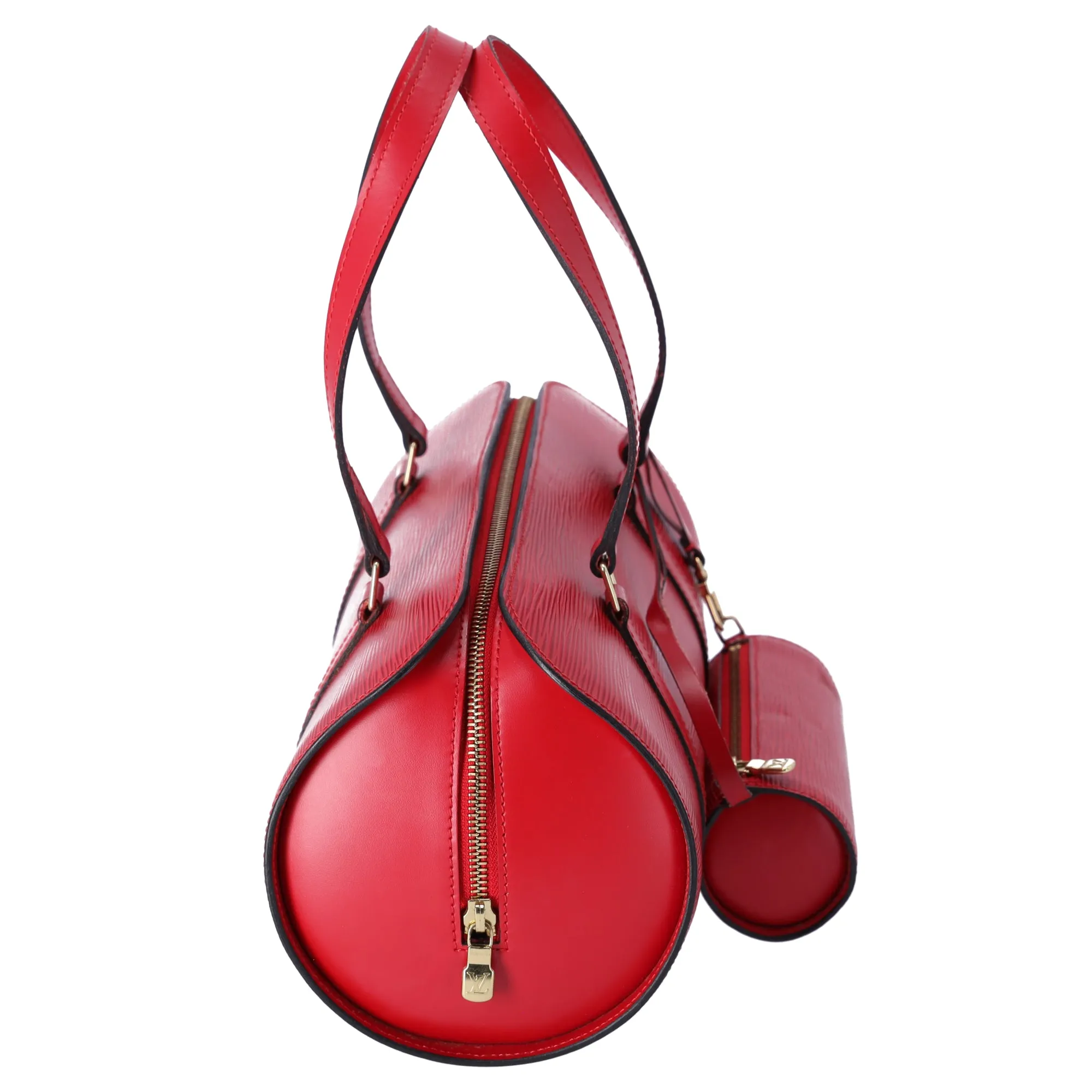 Louis Vuitton Soufflot Epi Handbag M52227 Castilian Red Leather + Pouch sold by Gaby's Bags product image thumbnail 3