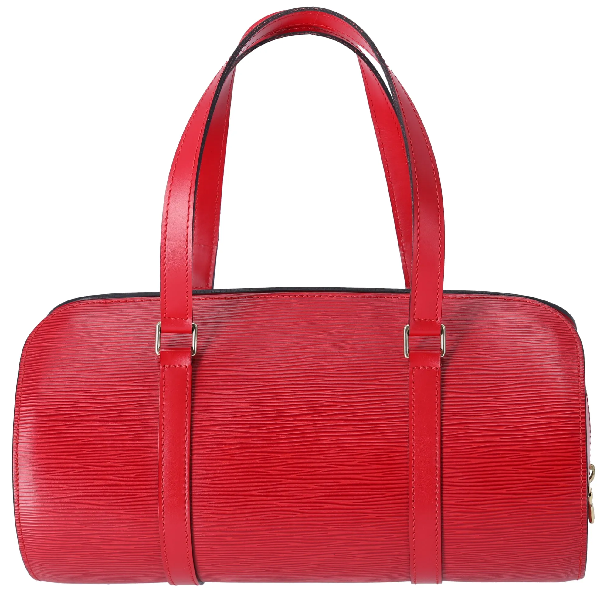 Louis Vuitton Soufflot Epi Handbag M52227 Castilian Red Leather + Pouch sold by Gaby's Bags product image thumbnail 4