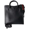 GUCCI Diana Large Bamboo Tote Bag 703218 Black Leather Multicolor Strap sold by Gaby's Bags