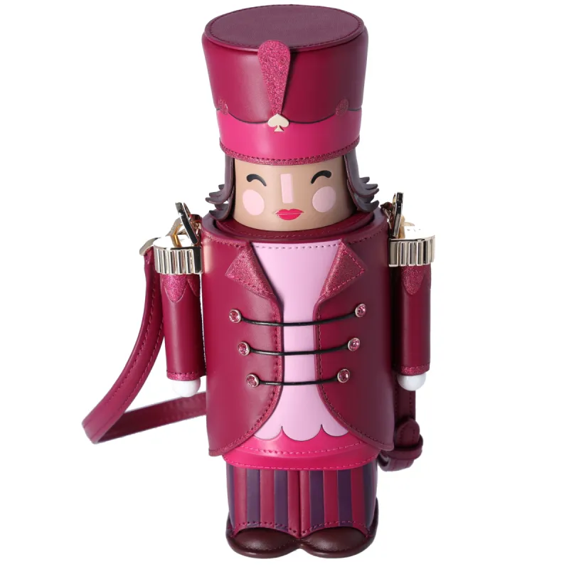 Kate Spade 3D Nutcracker Purple Leather Crossbody KJ074 Novelty sold by Gaby's Bags