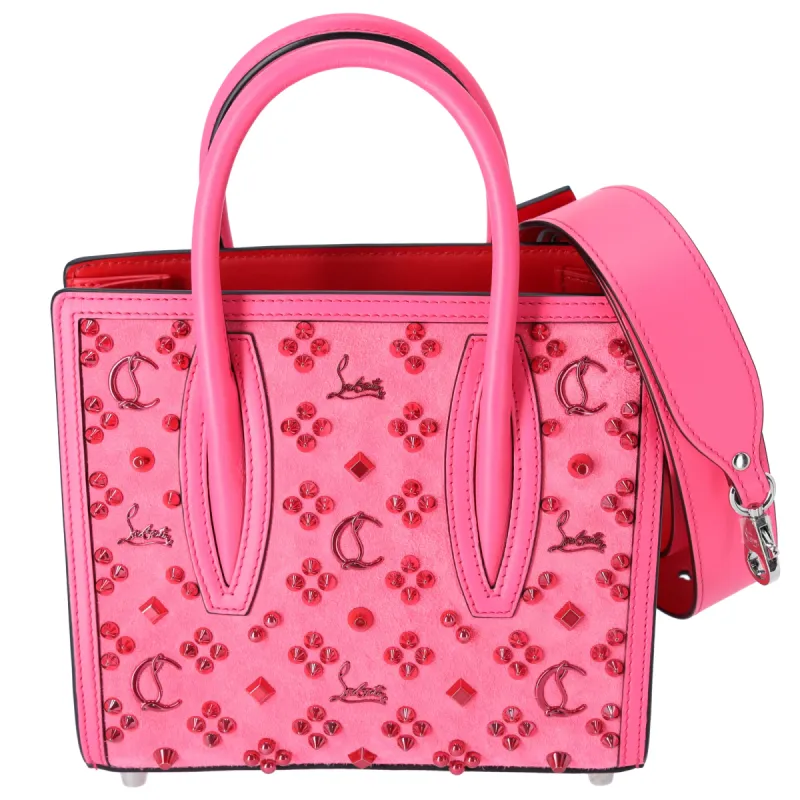 Christian Louboutin Studded Paloma S Small Handbag Shoulder Bag Pink 241213N sold by Gaby's Bags